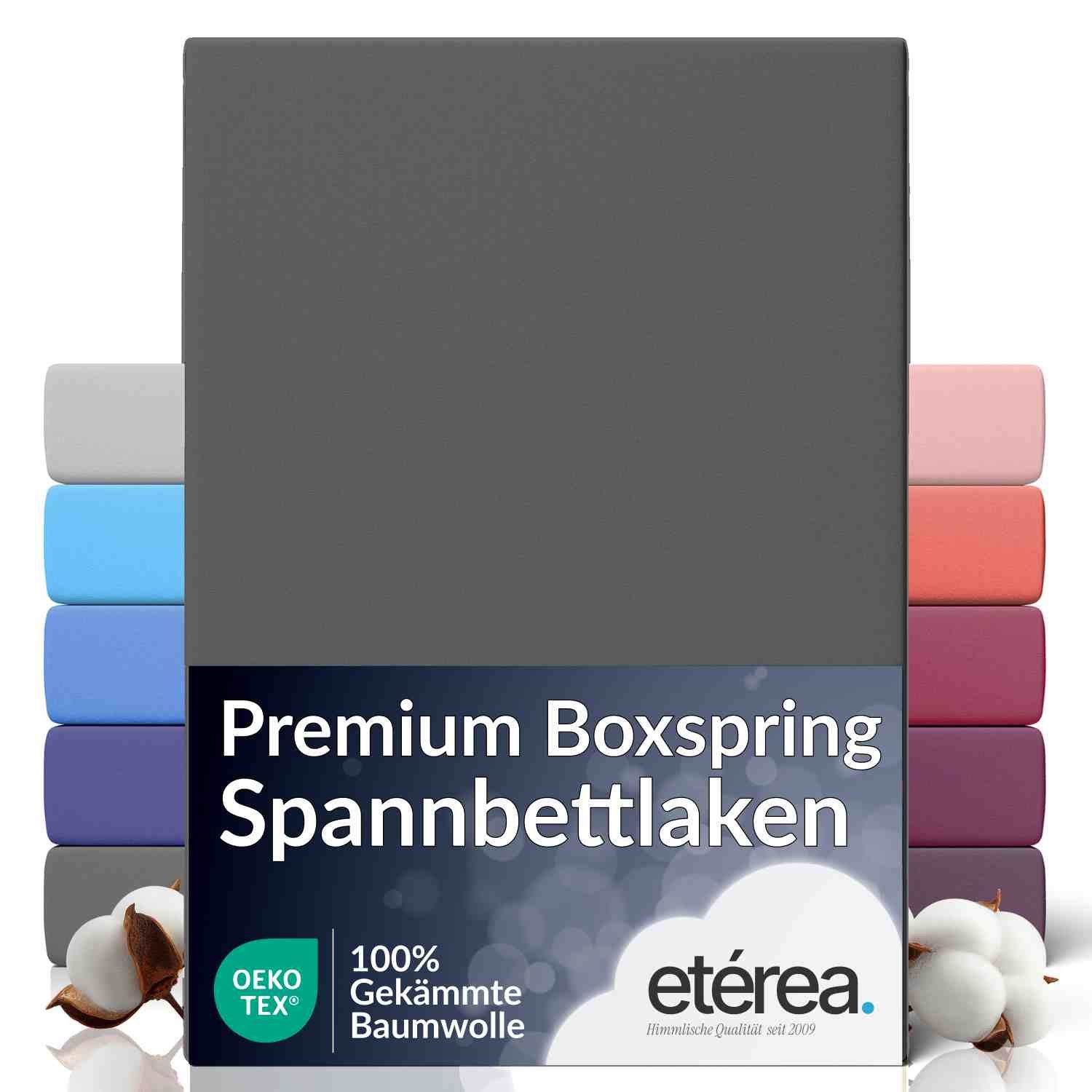 etérea Himmlische Qualität Spannbettlaken etérea Extra Jersey Spannbettlaken 90x200 -, Jersey, Gummizug: rundum, (1 Stück)
