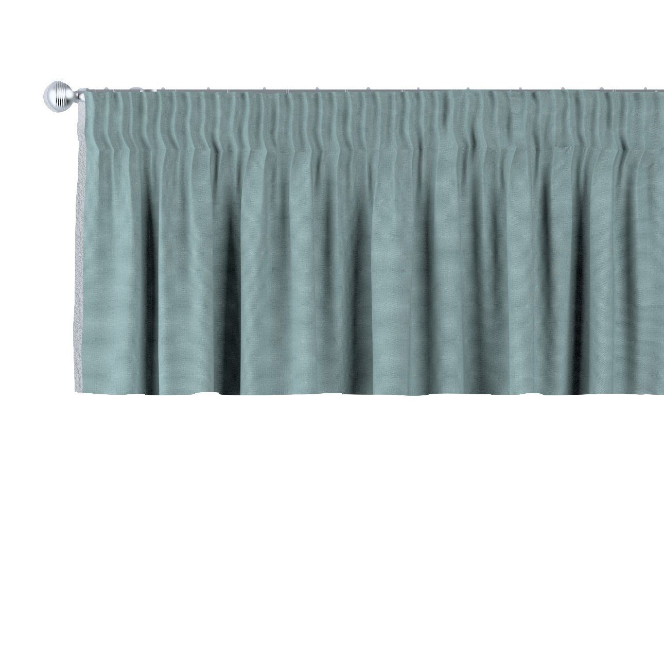 Vorhang mit Kräuselband 130 x 40 cm, Cotton Panama, Dekoria eucalyptus grün | Fertiggardinen