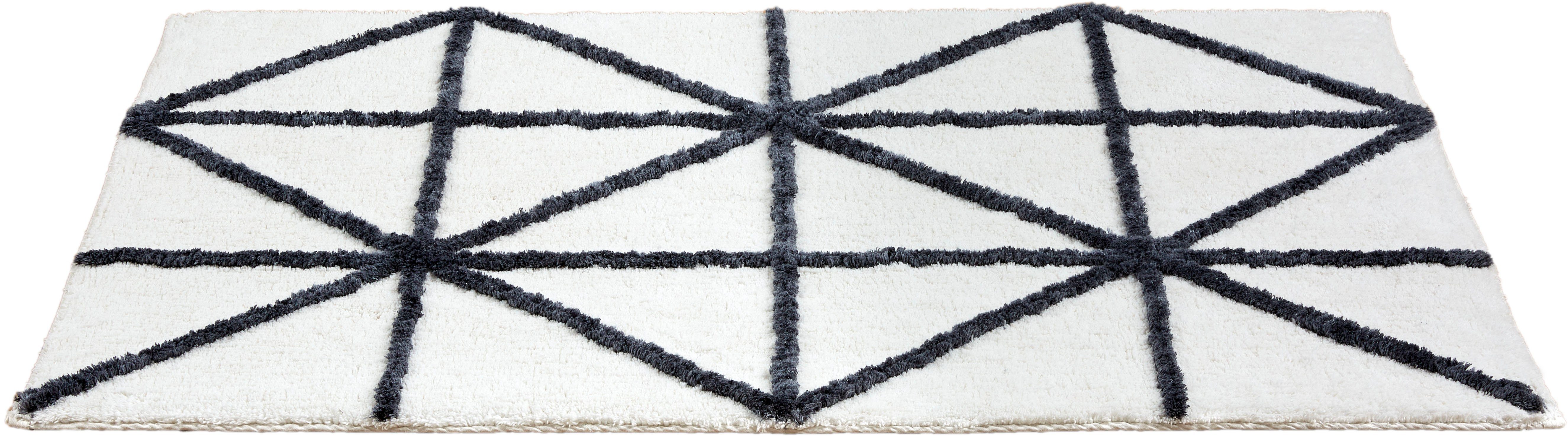 SCHÖNER WOHNEN-Kollektion Badematte Barbados 232, Höhe 17 mm, fußbodenheizungsgeeignet, Baumwolle, Viskose, rechteckig, kuschelweicher Badezimmerteppich, waschb – Bild 4 von 5