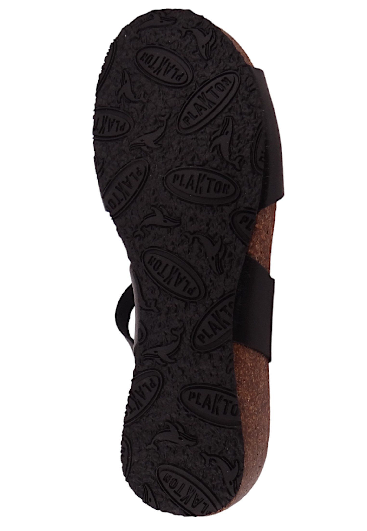 Plakton 775896 NOW Vaquetilla Wedge/Keil Negro Sandale