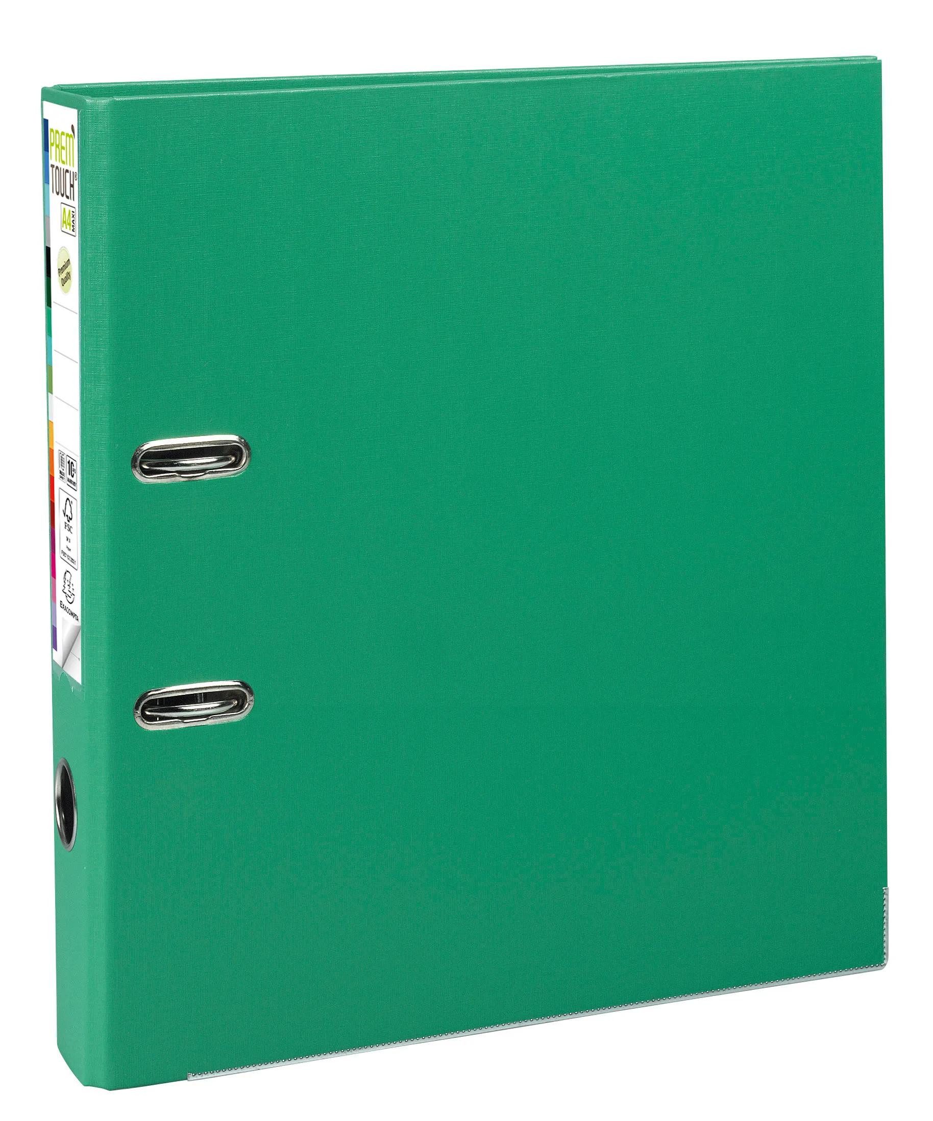 EXACOMPTA Aktenordner 10x Ordner Prem'Touch außen PP Rücken 50mm 32x30cm A4 Maxi Grün 53143E, Ordner PP