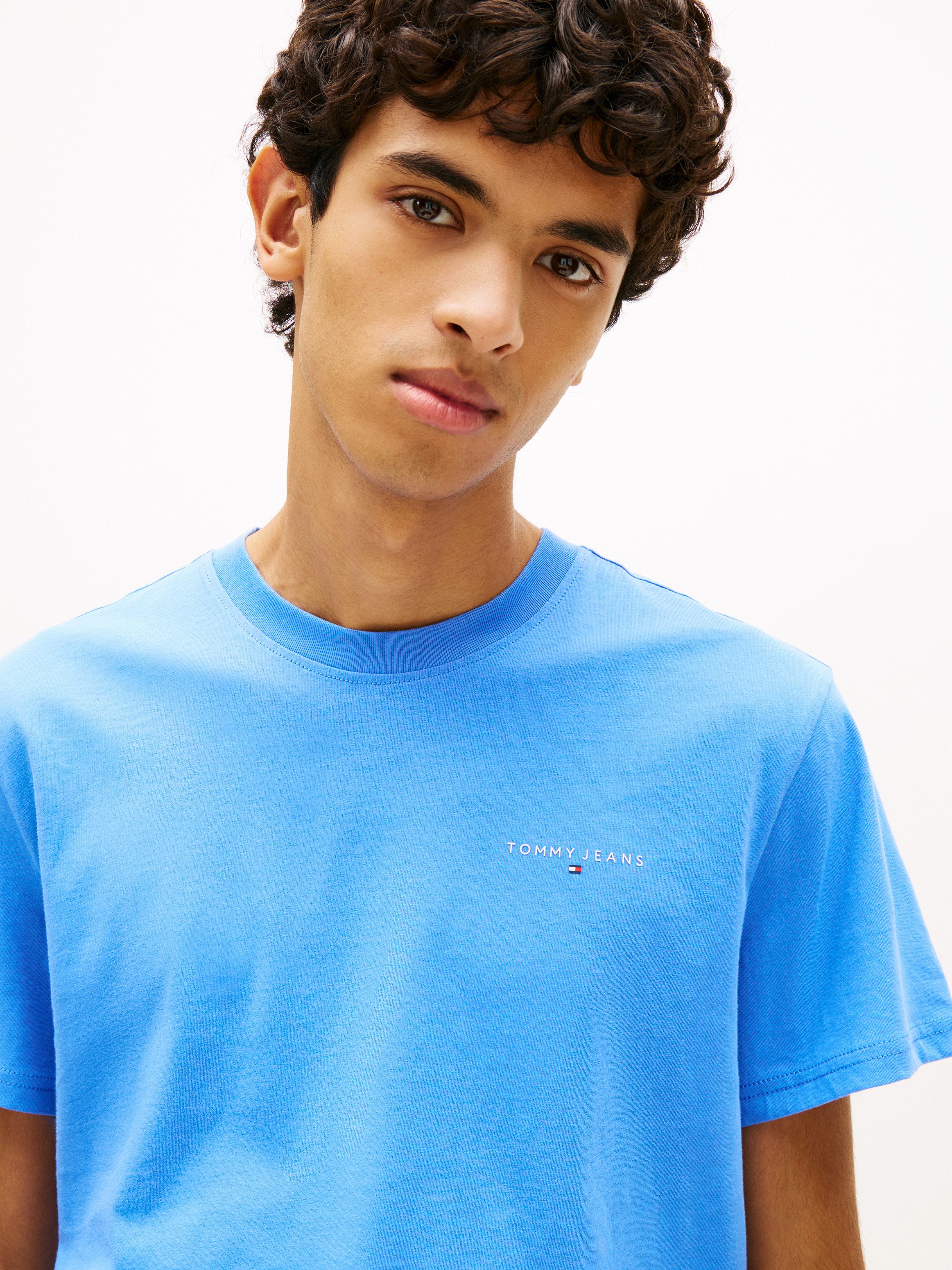 Tommy Jeans T-Shirt TJM SLIM LINEAR CHEST TEE EXT Mit Rundhalsausschnitt günstig online kaufen
