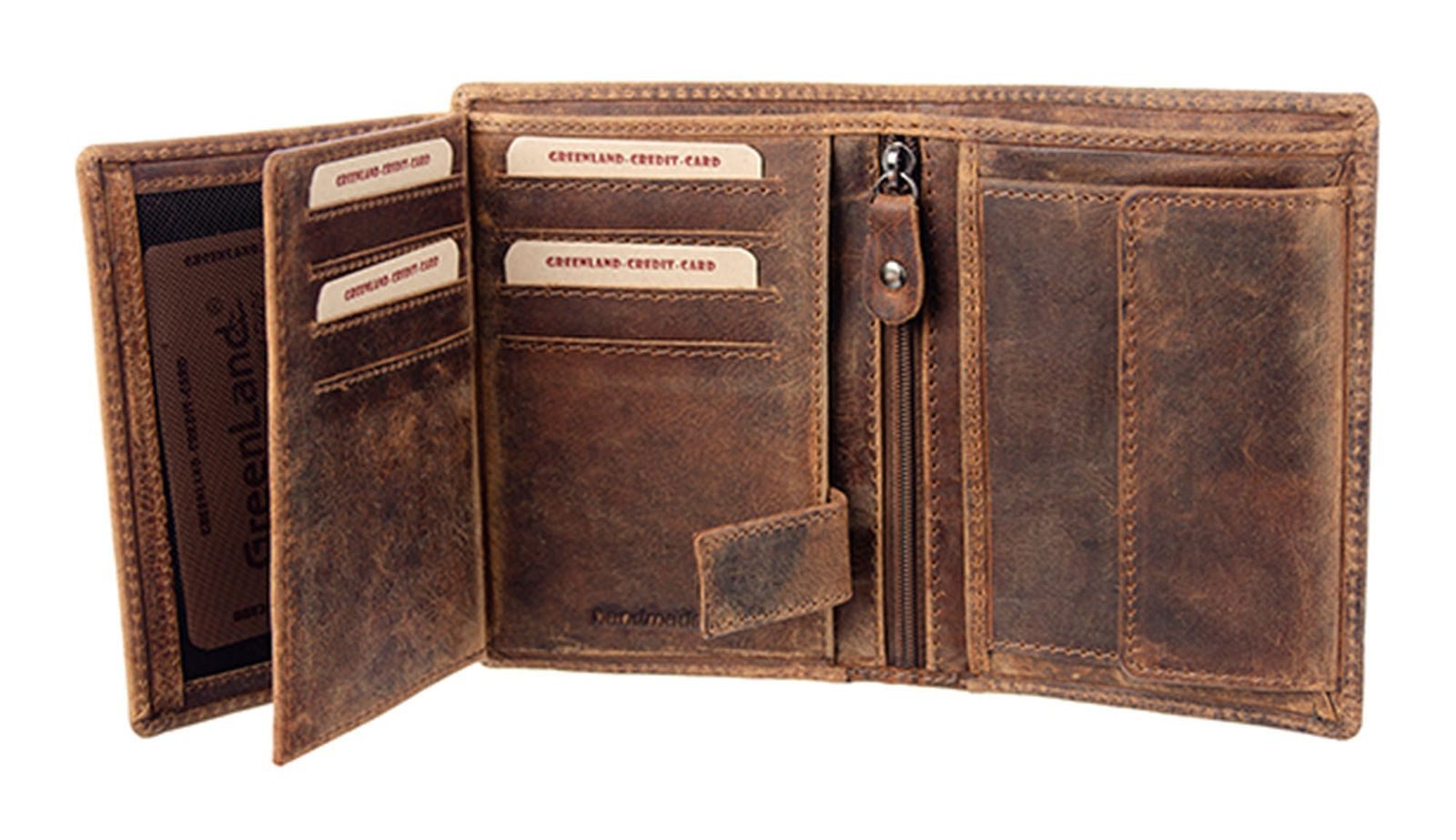 GreenLand Nature Geldbörse Kombibörse RFID, mit RFID-Blocker Schutz günstig online kaufen