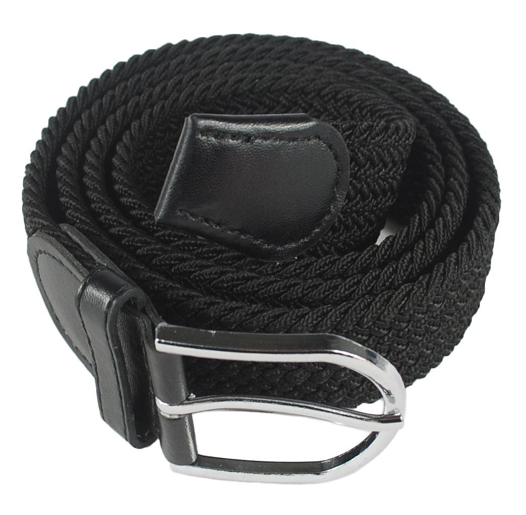Kongs Flechtgürtel Elastischer Gürtel Unisex Übergröße Lederimitatdetails Metallschnalle elastisch, 105cm 120cm 130cm 140cm 150cm 170cm 180cm 190cm