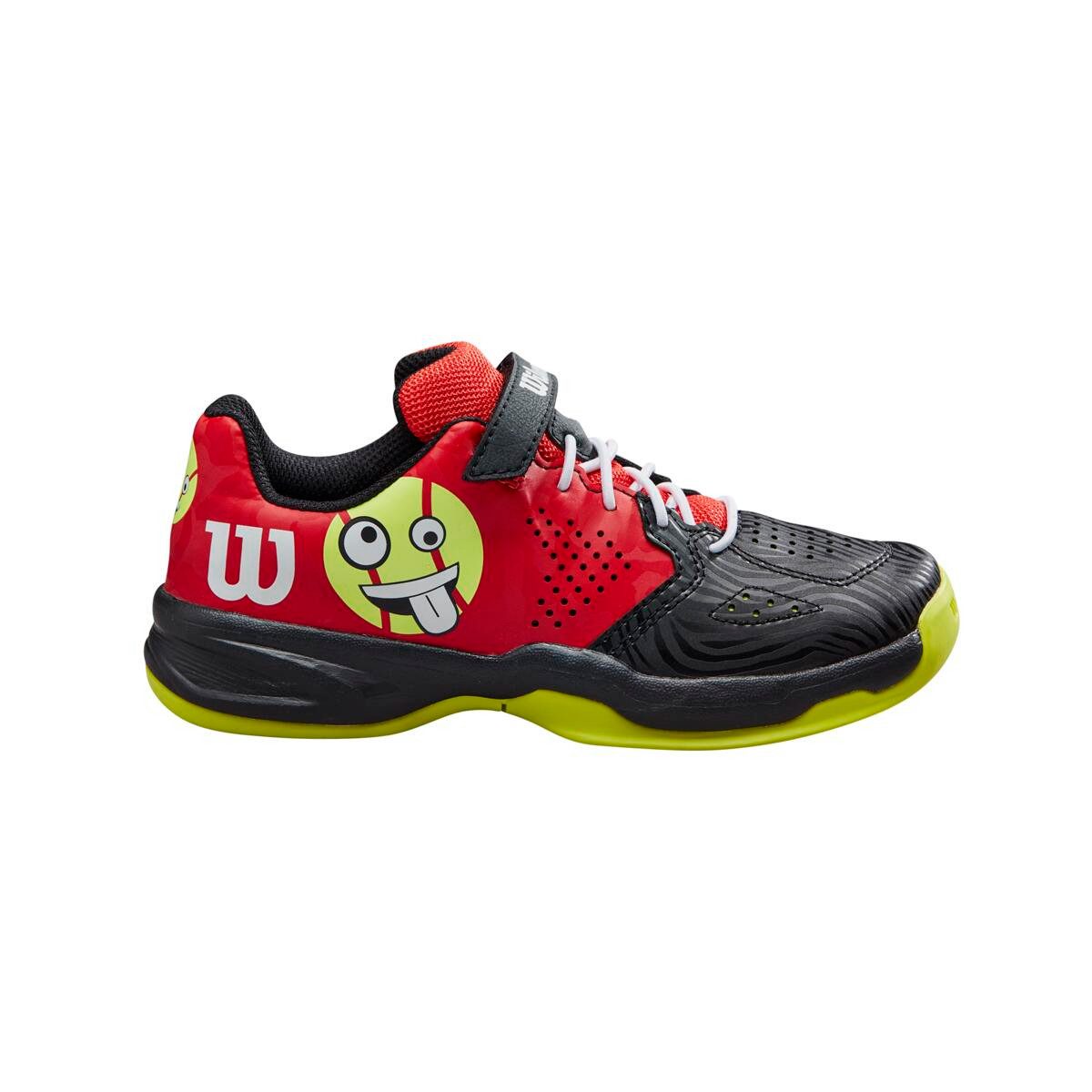 Wilson Kaos Emo Klett Allcourt schwarz/rot Kleinkinder Tennisschuh