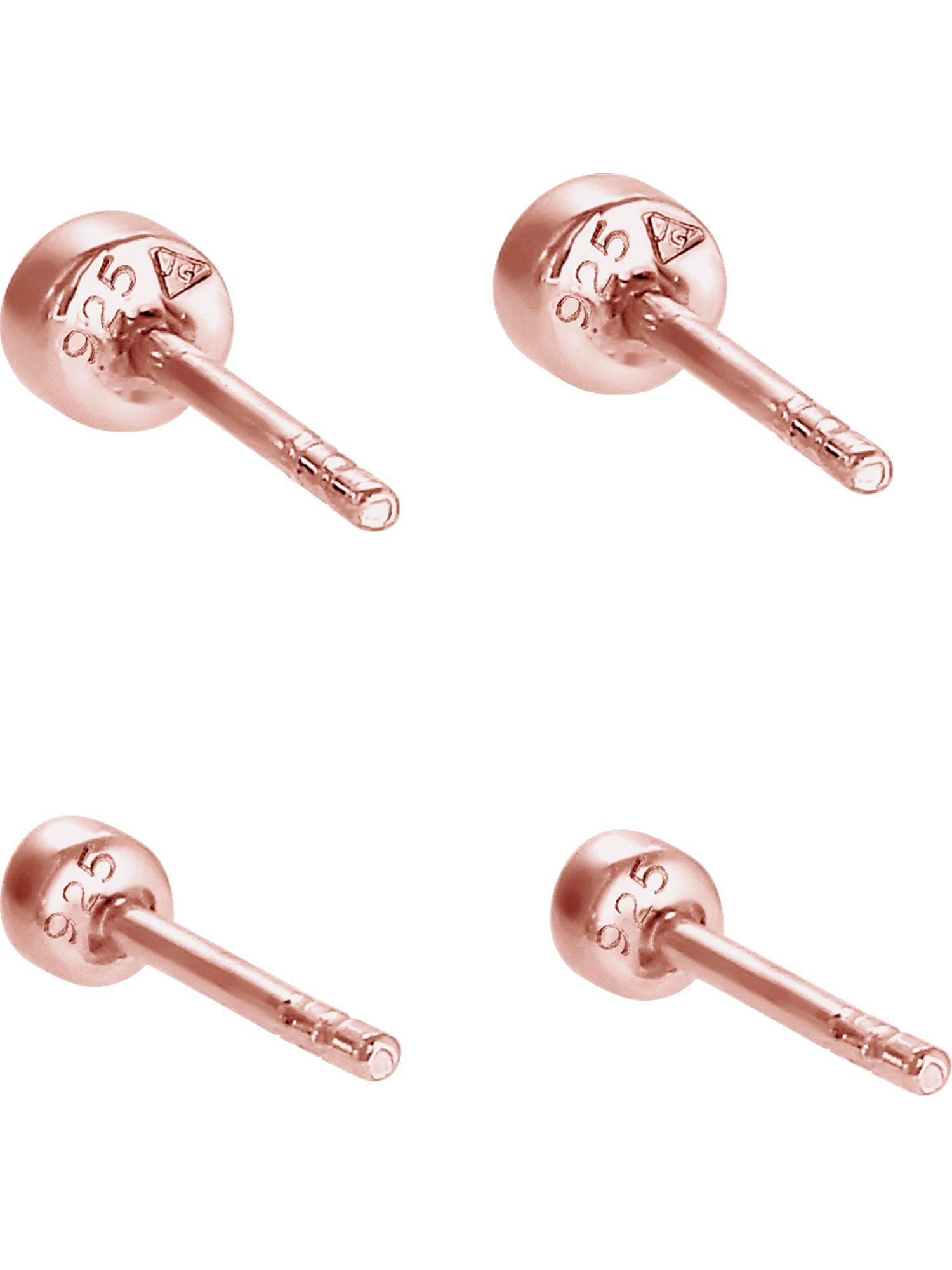 Elli Paar Ohrstecker Elli Damen-Ohrstecker 925er Silber 2 Kristall