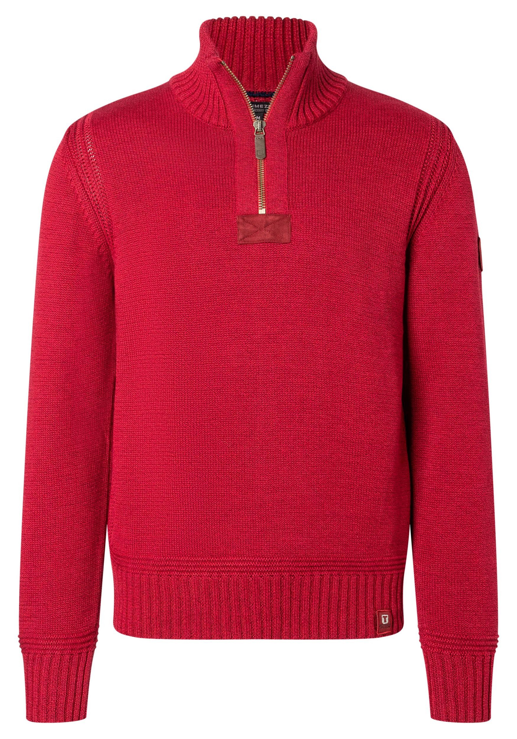 TIMEZONE Strickpullover Stilvoller Pullover mit Reißverschluss-Design günstig online kaufen