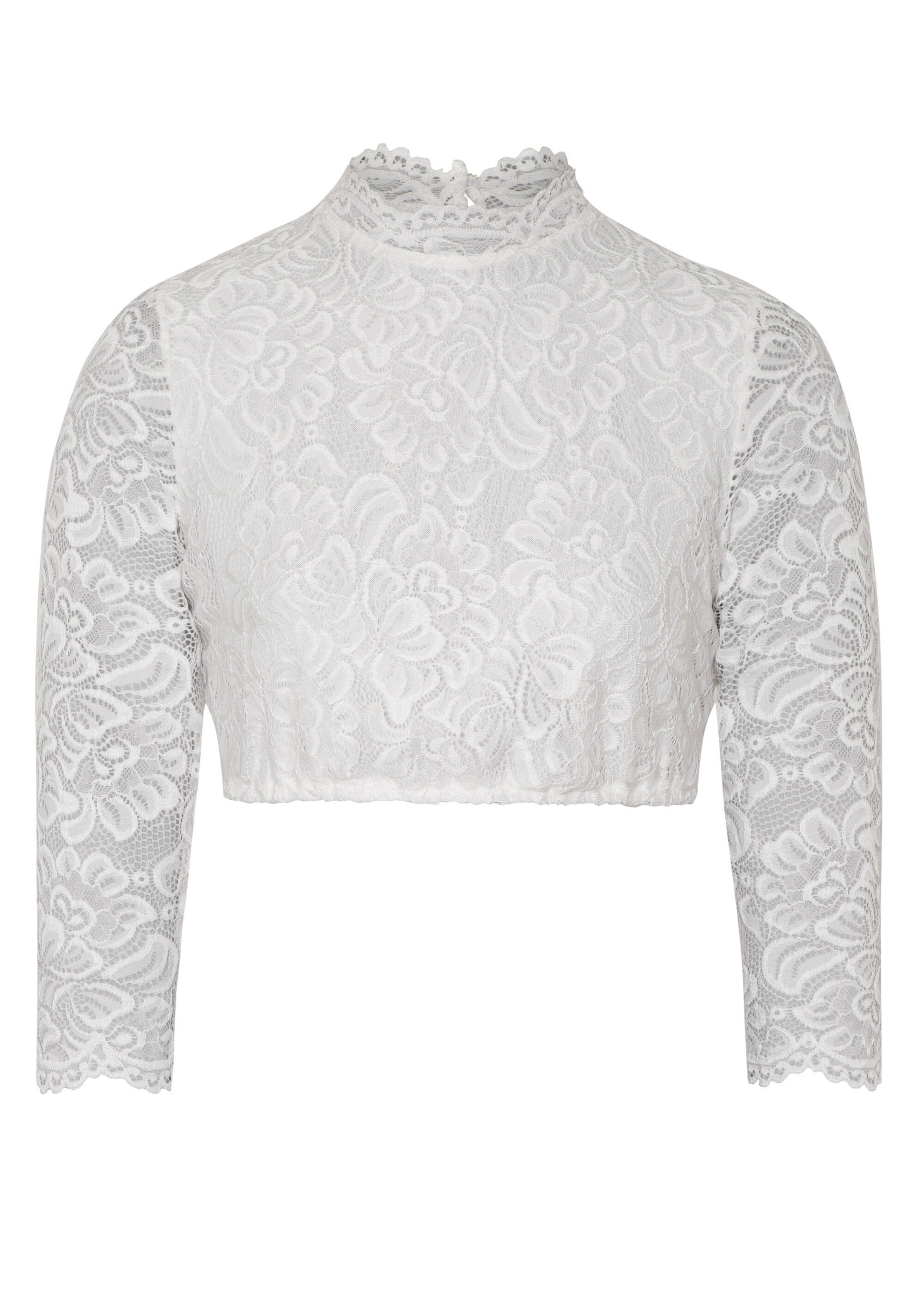 Spieth & Wensky Dirndlbluse Amsterdam (1-tlg) mit floralen Spitzenmuster günstig online kaufen