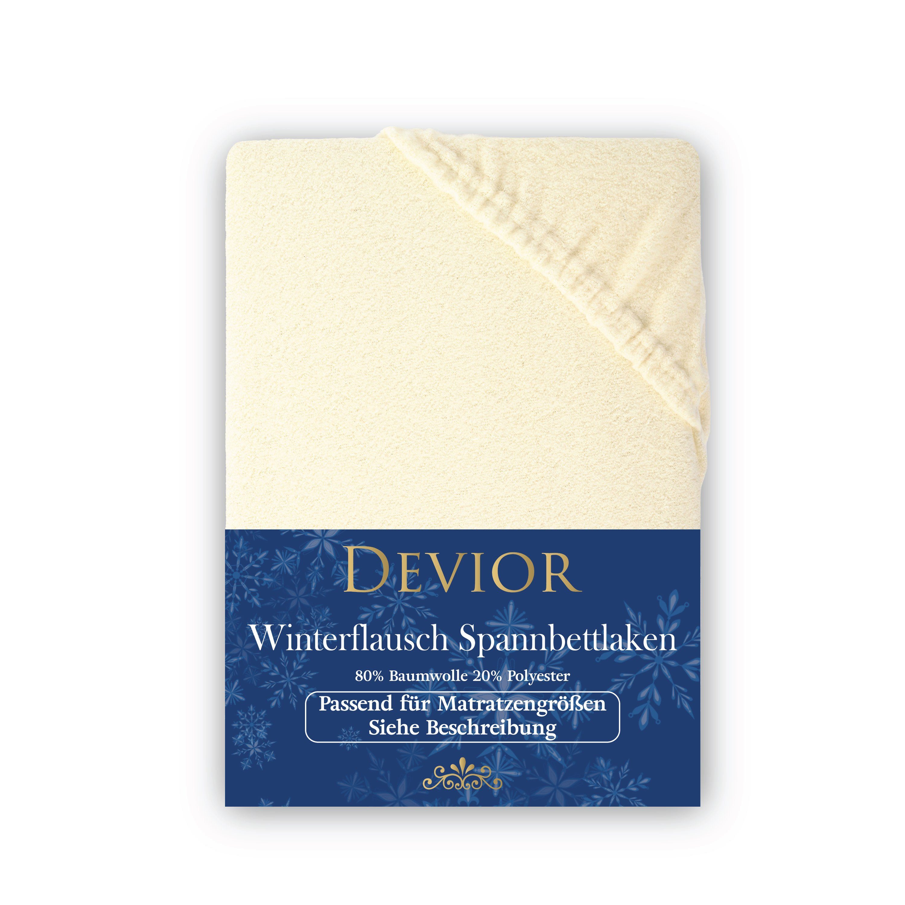 Devior Spannbettlaken Fleece 80% Baumwolle 20% günstig online kaufen