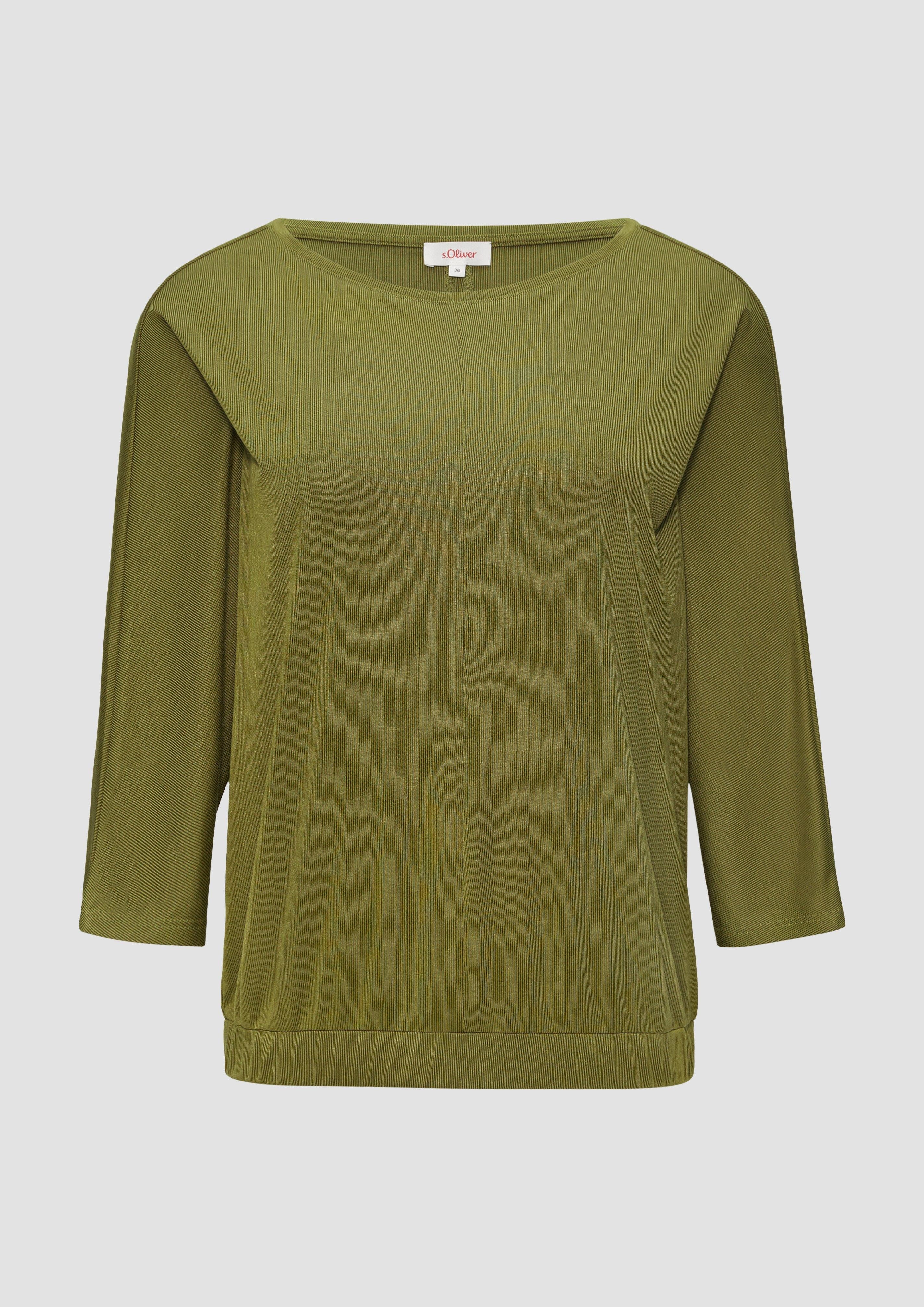 s.Oliver 3/4-Arm-Shirt O-Shape-Shirt mit Fledermausarm günstig online kaufen