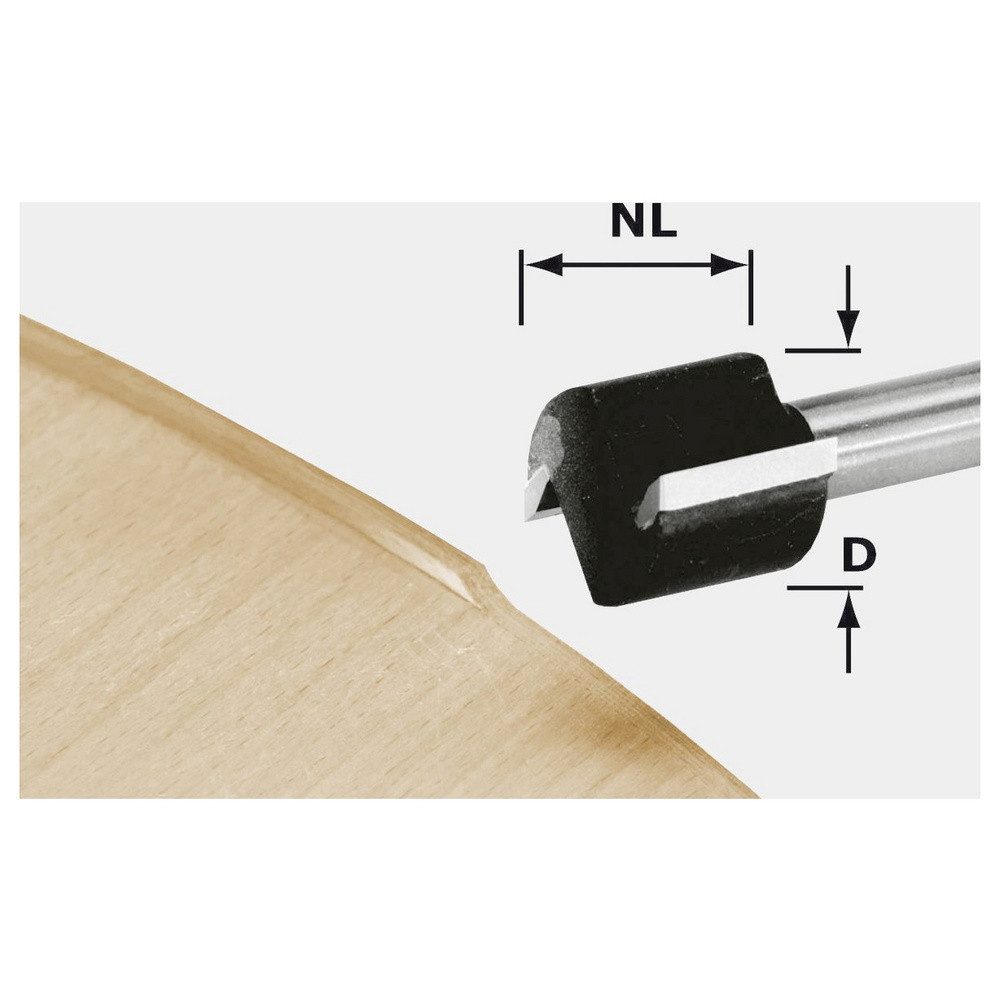 FESTOOL Fräse Festool 491666 Bündigfräser Länge 46 mm Produktabmessung, Ø 19 mm A