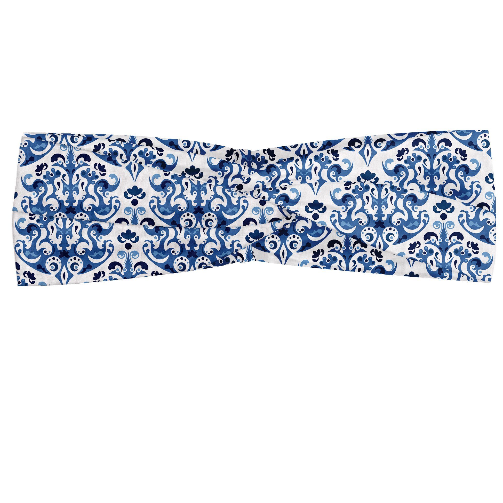 Stirnband und accessories Indigo-viktorianischer Blau Entwurf alltags Angenehme Abakuhaus Elastisch