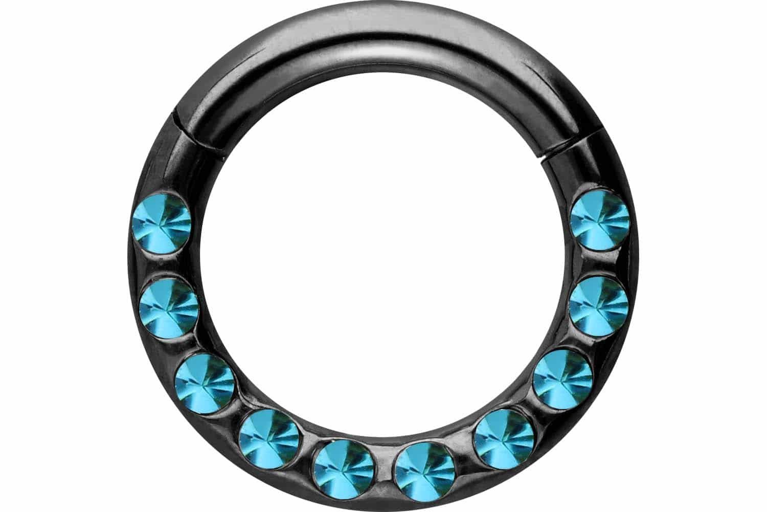 PIERCINGLINE Nasenpiercing Chirurgenstahl Segmentring Clicker KRISTALLE + E günstig online kaufen