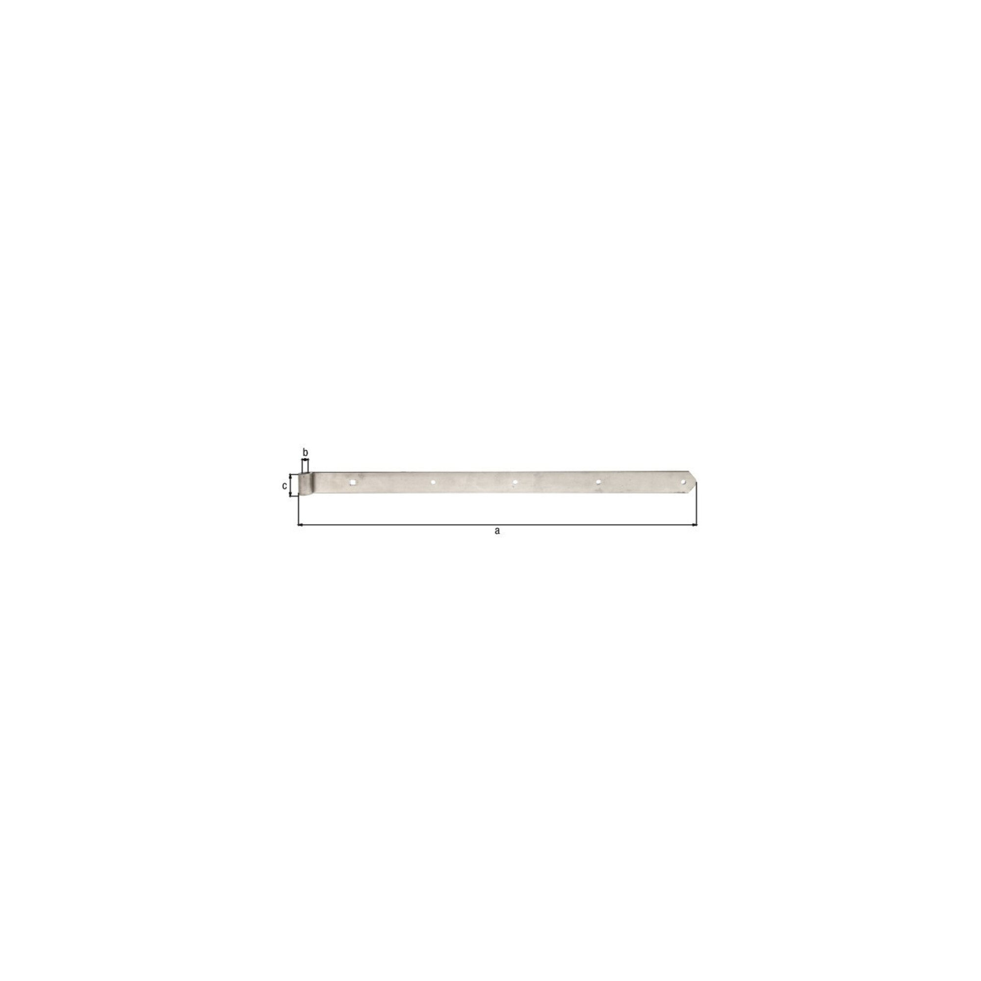 Alberts Torbandschraube GAH Alberts Tor-Ladenband gerade, für Dorn16mm 800mm Edelstahl, matt