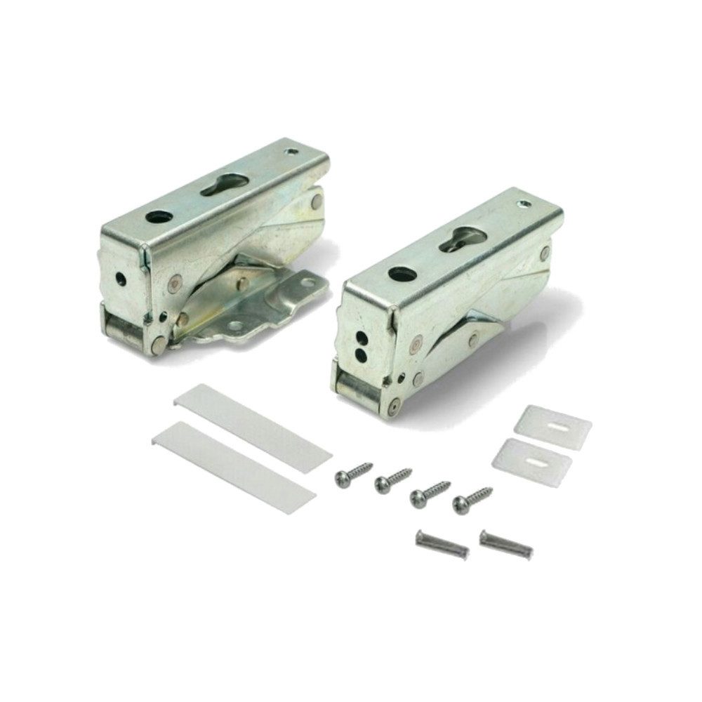 Trade-Shop Montagezubehör Scharnier-Set passend für Hettich 3362 5.0, 3363 5.0, 3905 5.0, Geeignet für oben und unten am Kühlschrank / Gefrierschrank