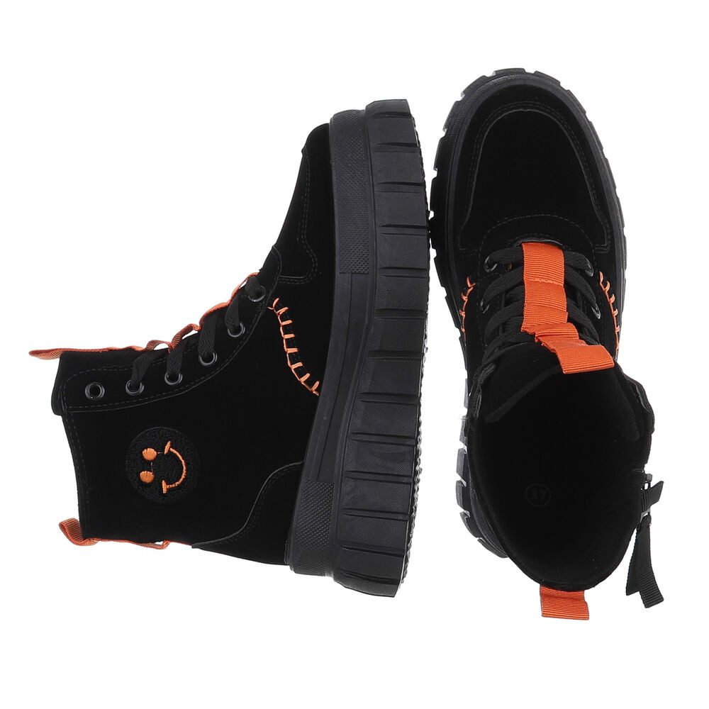 Ital-Design Damen Schnürschuhe Freizeit Schnürstiefelette (87417823) Flach günstig online kaufen