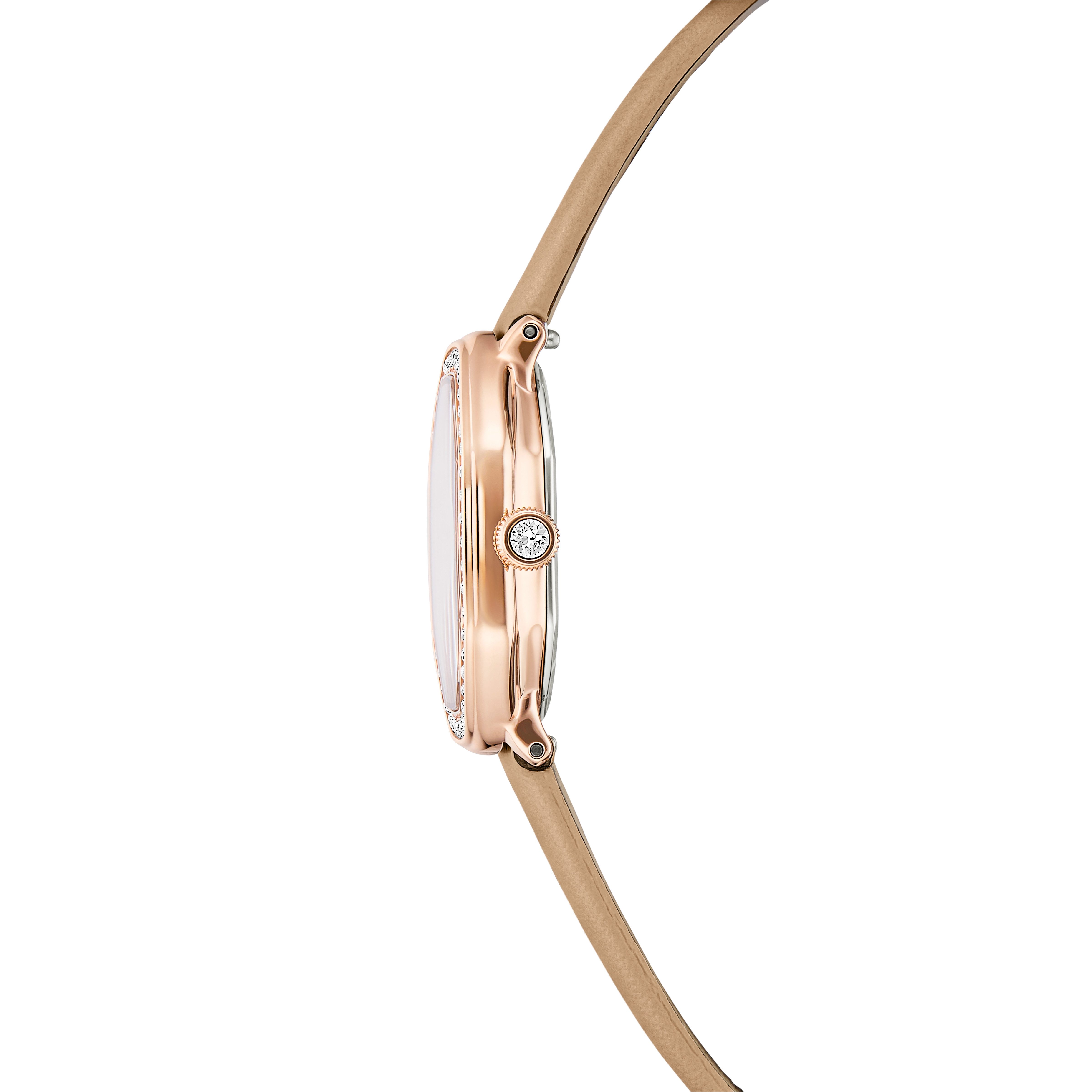 Swarovski Quarzuhr DEXTERA 5730184, Armbanduhr, Damenuhr, Swiss Made, Lederarmband, analog