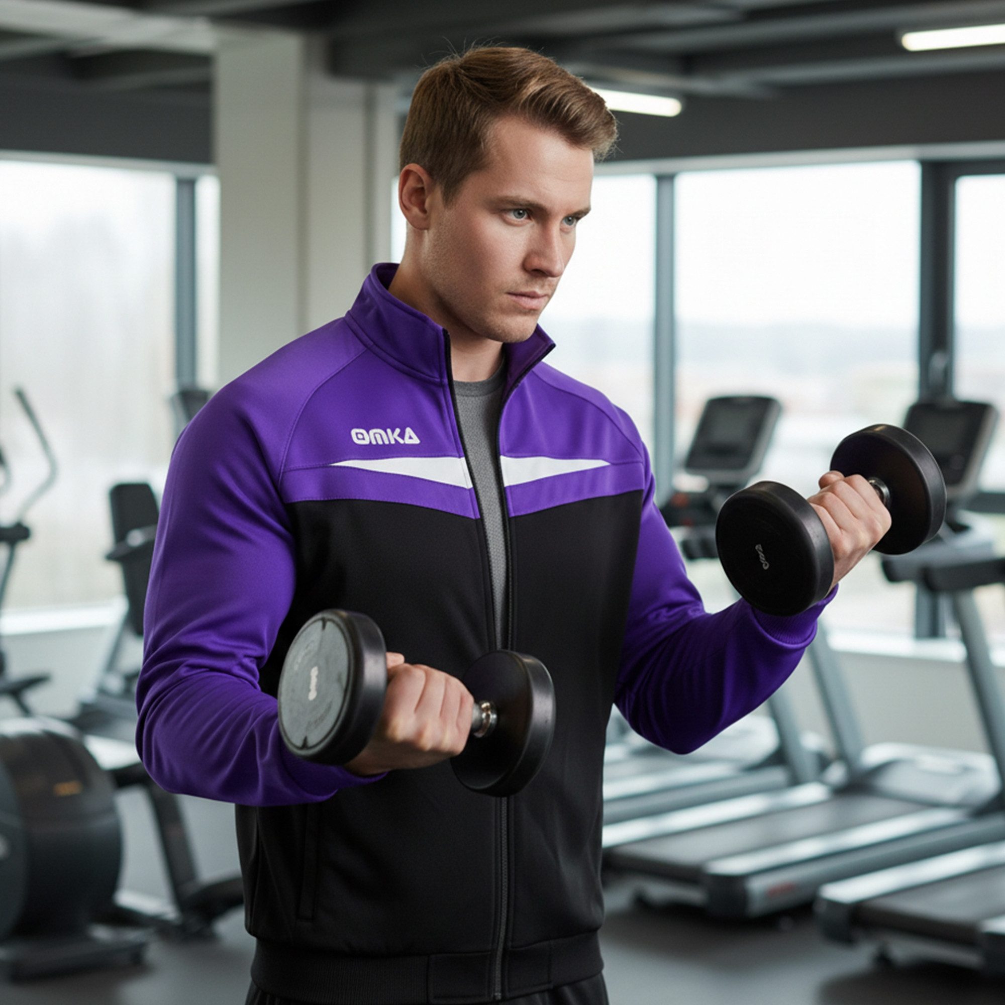 OMKA Trainingsjacke OK200J OMKA Optima Trainingsjacke Joggingjacke Sportjacke