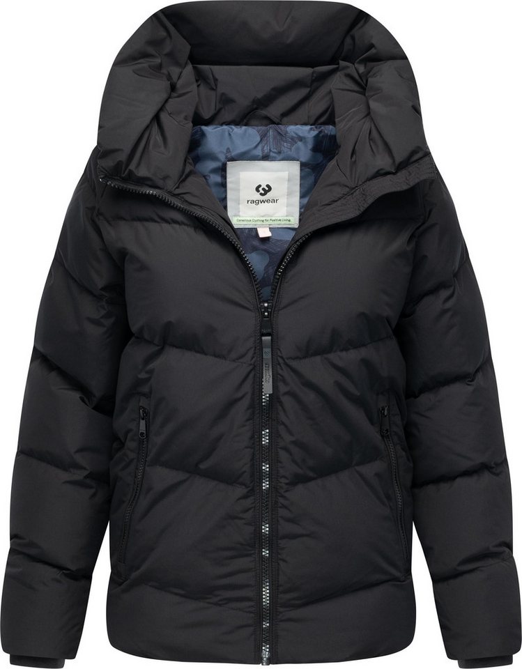 Ragwear Steppjacke Cessi Wasserdichte Damen Winterjacke mit großer Kapuze