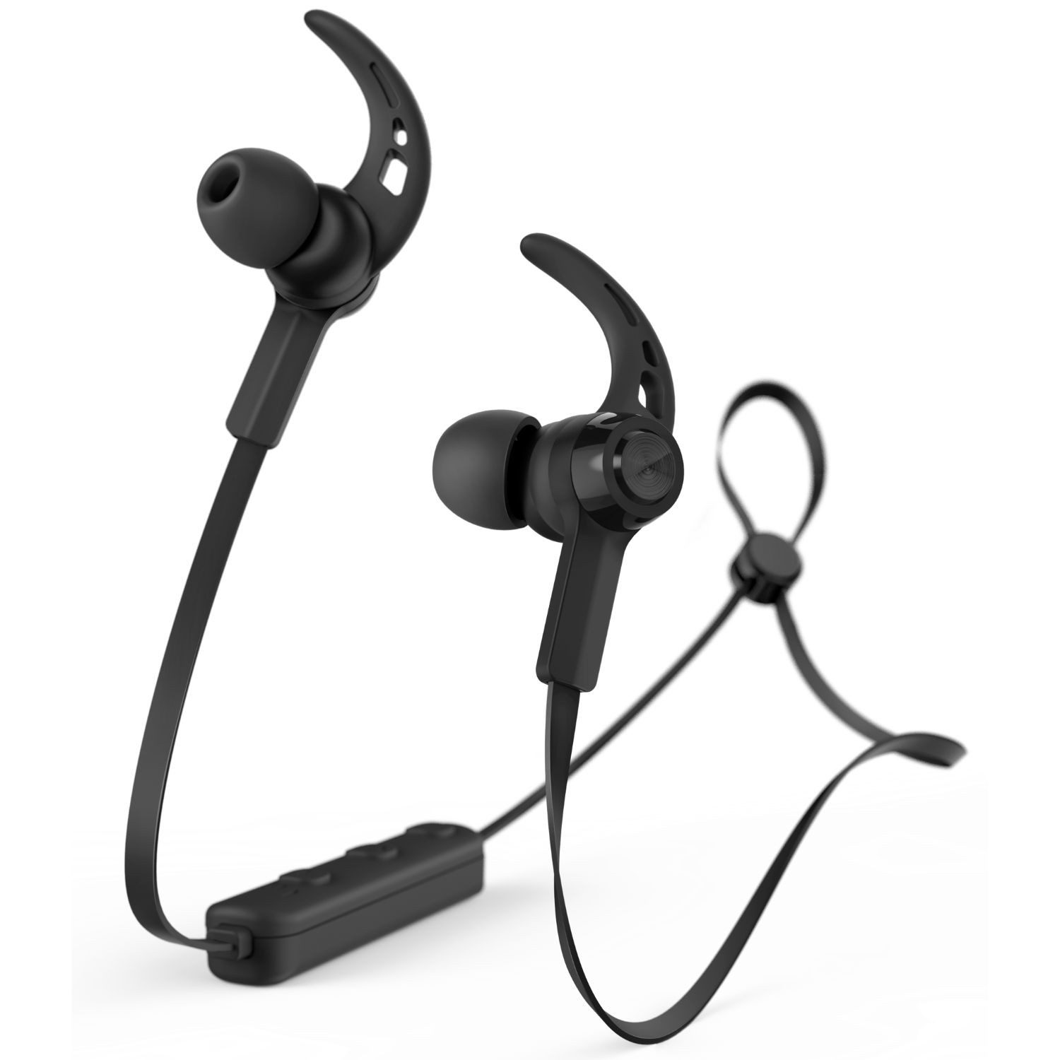 Hama Sport BT Kopfhörer Bluetooth Headset Ohrbügel Smartphone-Headset (Anruffunktion, Bluetooth, Mikrofon, Wiedergabe-Steuerung, Bluetooth 5.3, Ohrbügel Schweißfest Anruf-Funktionen Wiedergabe-Steuerung Mikrofon)