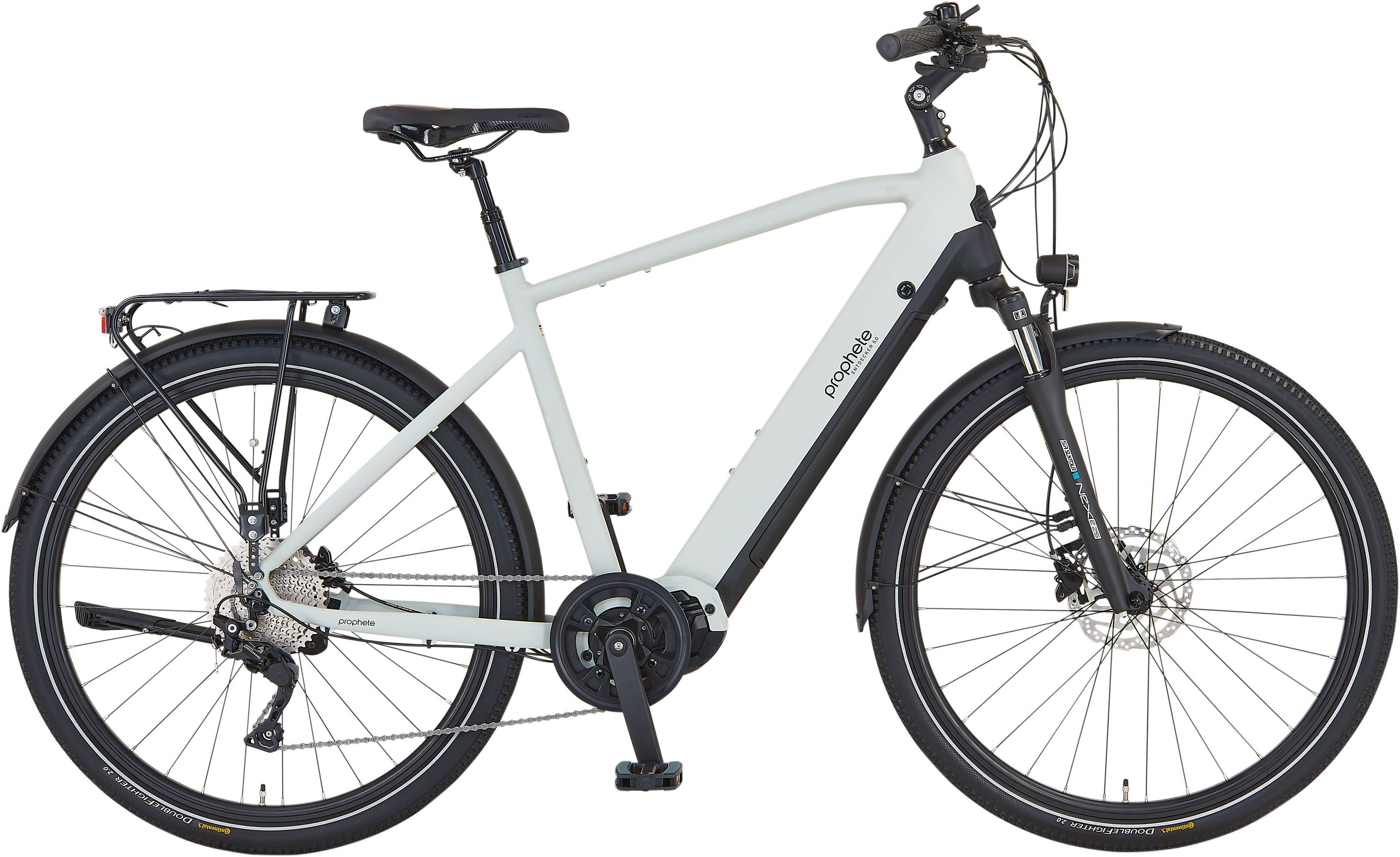 Prophete E-Bike Trekkingrad Entdecker 5.0, 10 Gang Shimano Deore Schaltwerk, Kettenschaltung, Mittelmotor, 720 Wh, Pedelec, Elektrofahrrad für Herren
