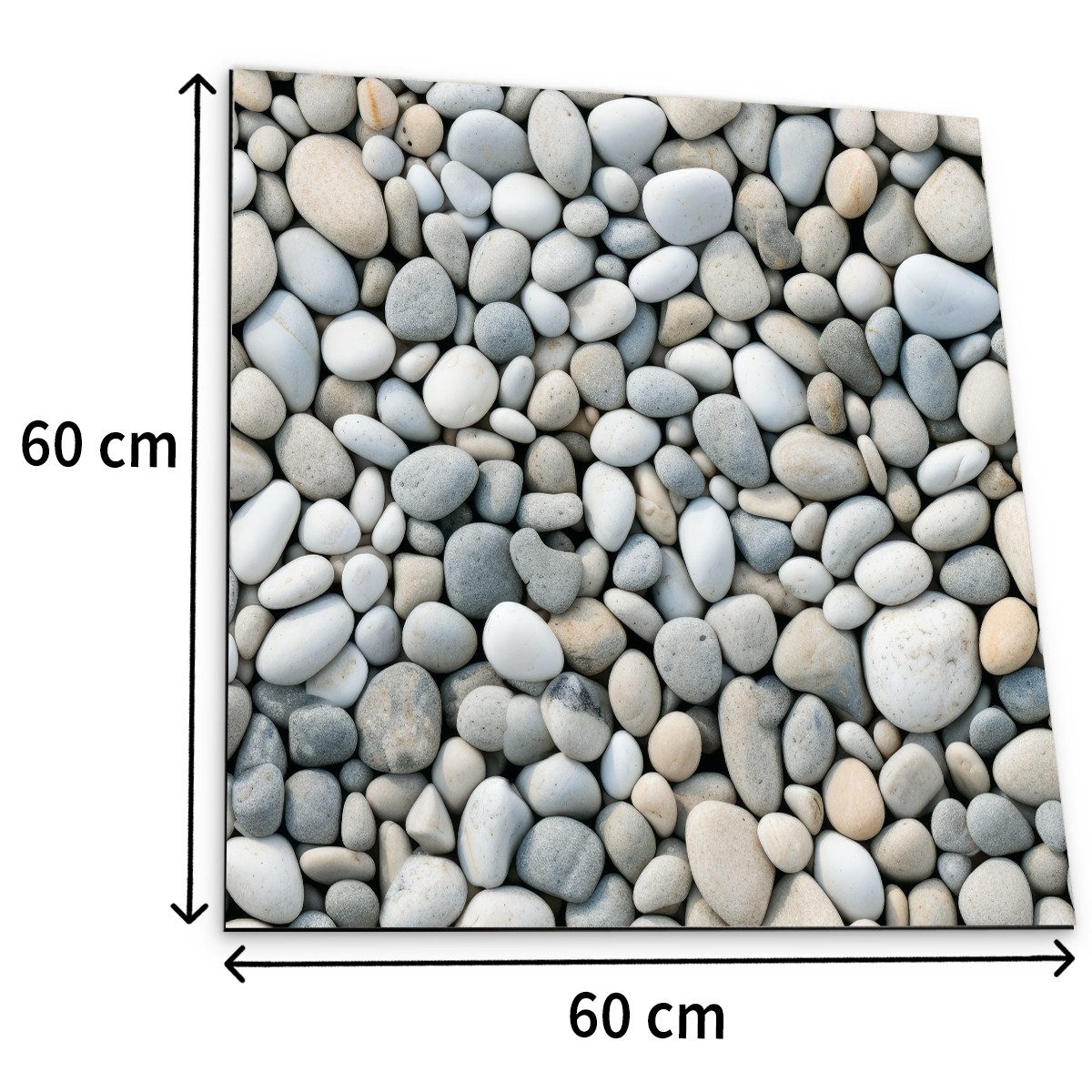Tabletop Antirutschmatte Waschmaschinen-Auflage Stein-Optik rutschfest, waschbar, 1-St., Textil-Finish Gummi-Matte als Trockner Waschmaschinen-Unterlage