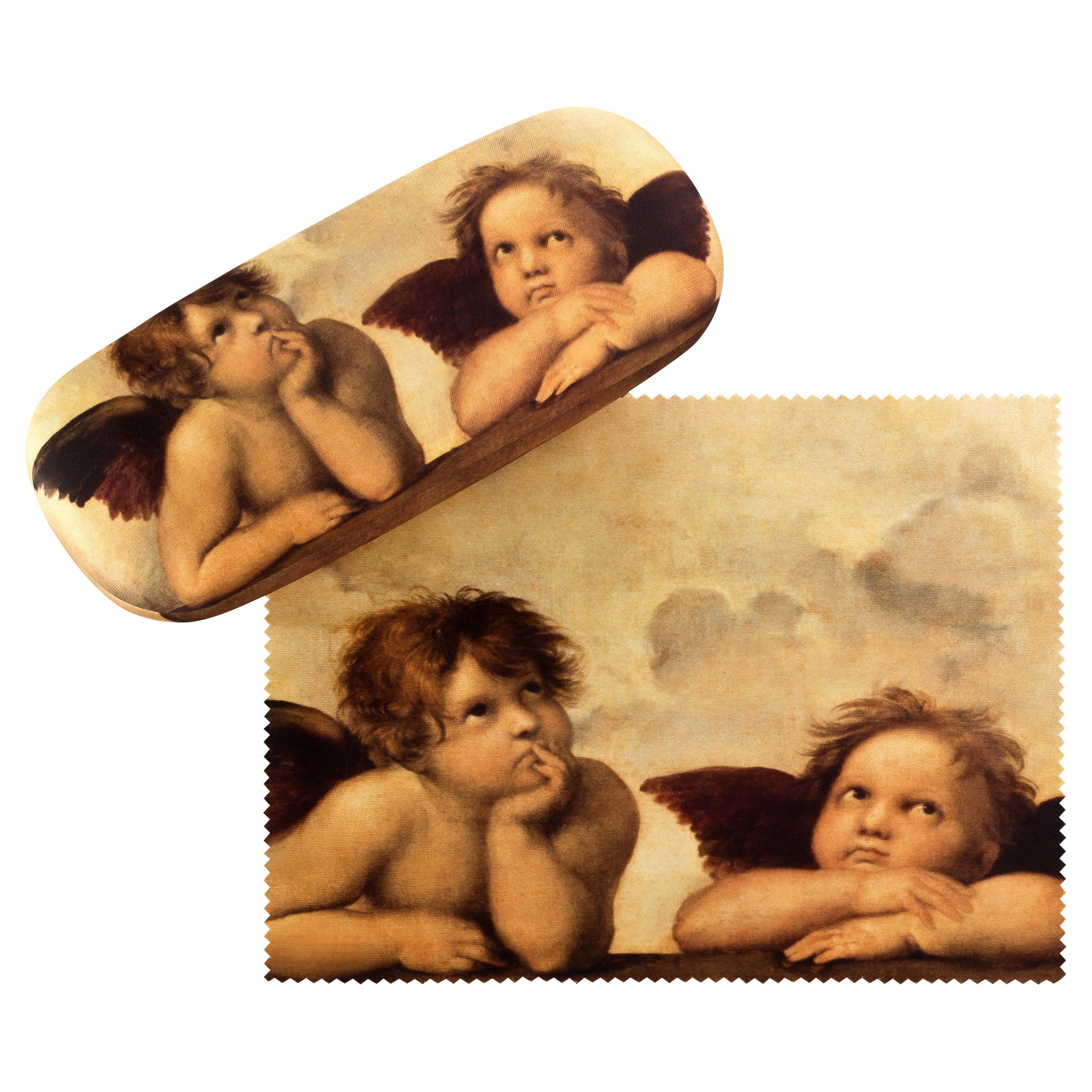 von Lilienfeld Brillenetui Raffael Engel Kunst Motiv Hardcase, stabiles mit Mikrofaser bezogenes Hardcase