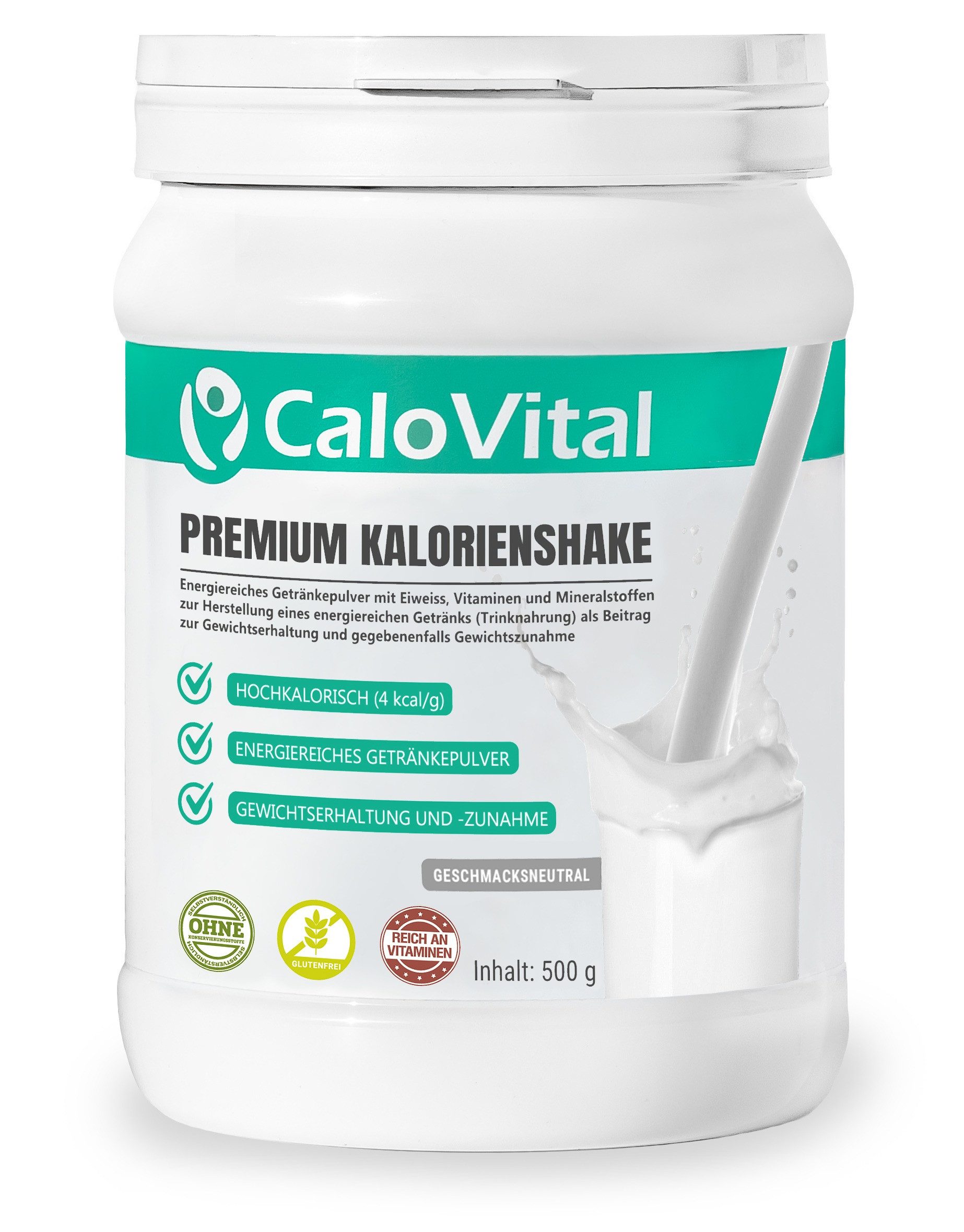 CaloVital Zunehmen hochkalorische Trinknahrung Gewichtszunahme CaloVital 500g Pulver, 1 St.