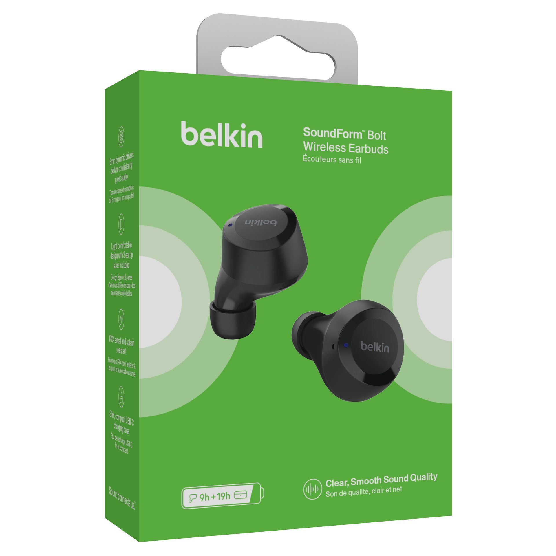 Bolt Schwarz wireless In-Ear-Kopfhörer SoundForm Belkin