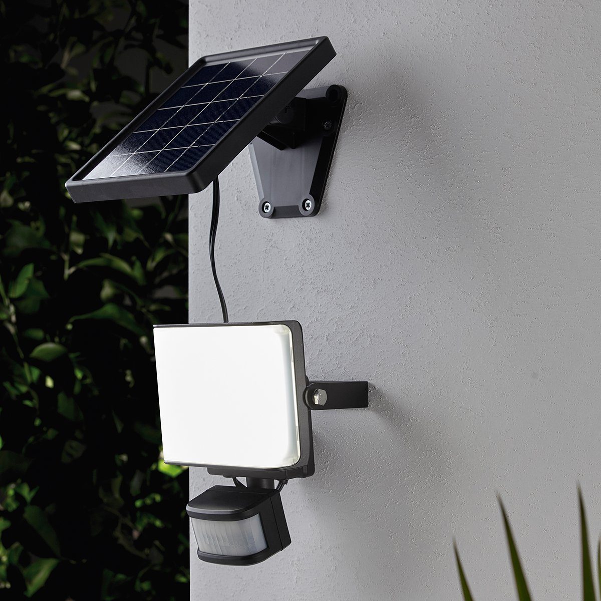 MeLiTec LED Außen-Wandleuchte SO39-1, weiß, LED, Solar, Wandleuchte, Solarl günstig online kaufen