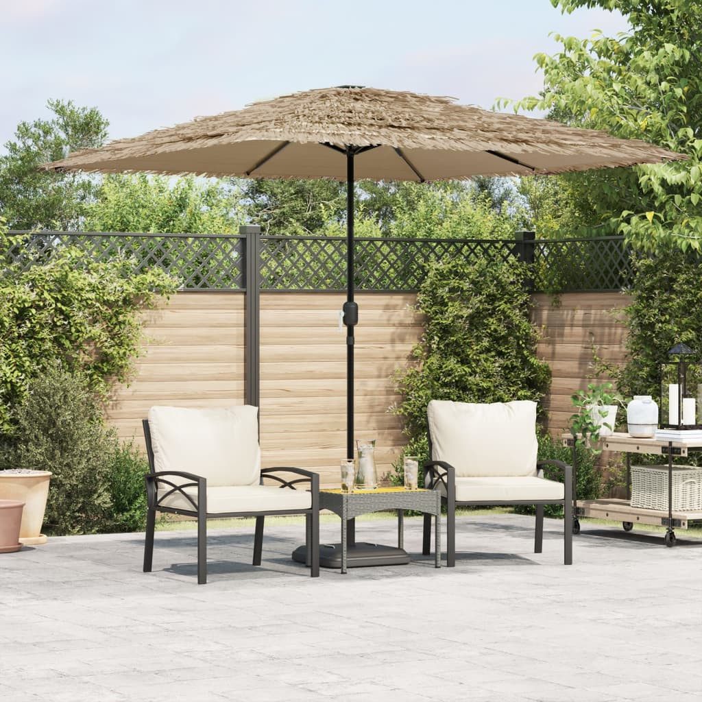 vidaXL Sonnenschirm, Sonnenschirm mit Stahlmast Braun günstig online kaufen