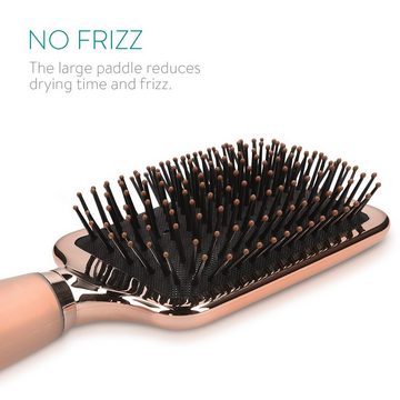 Navaris Haarbürste Paddle Brush mit Gel Griff - für kurze & lange Haare, 1-tlg.