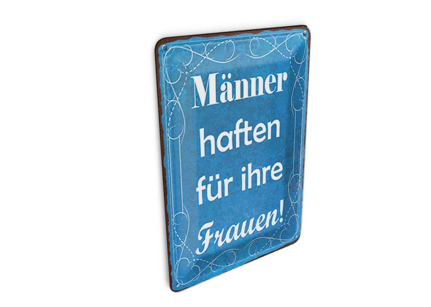 Femer GmbH Postkarte Spruch 10x14 cm Männer haften für ihre Frauen, unfrankiert