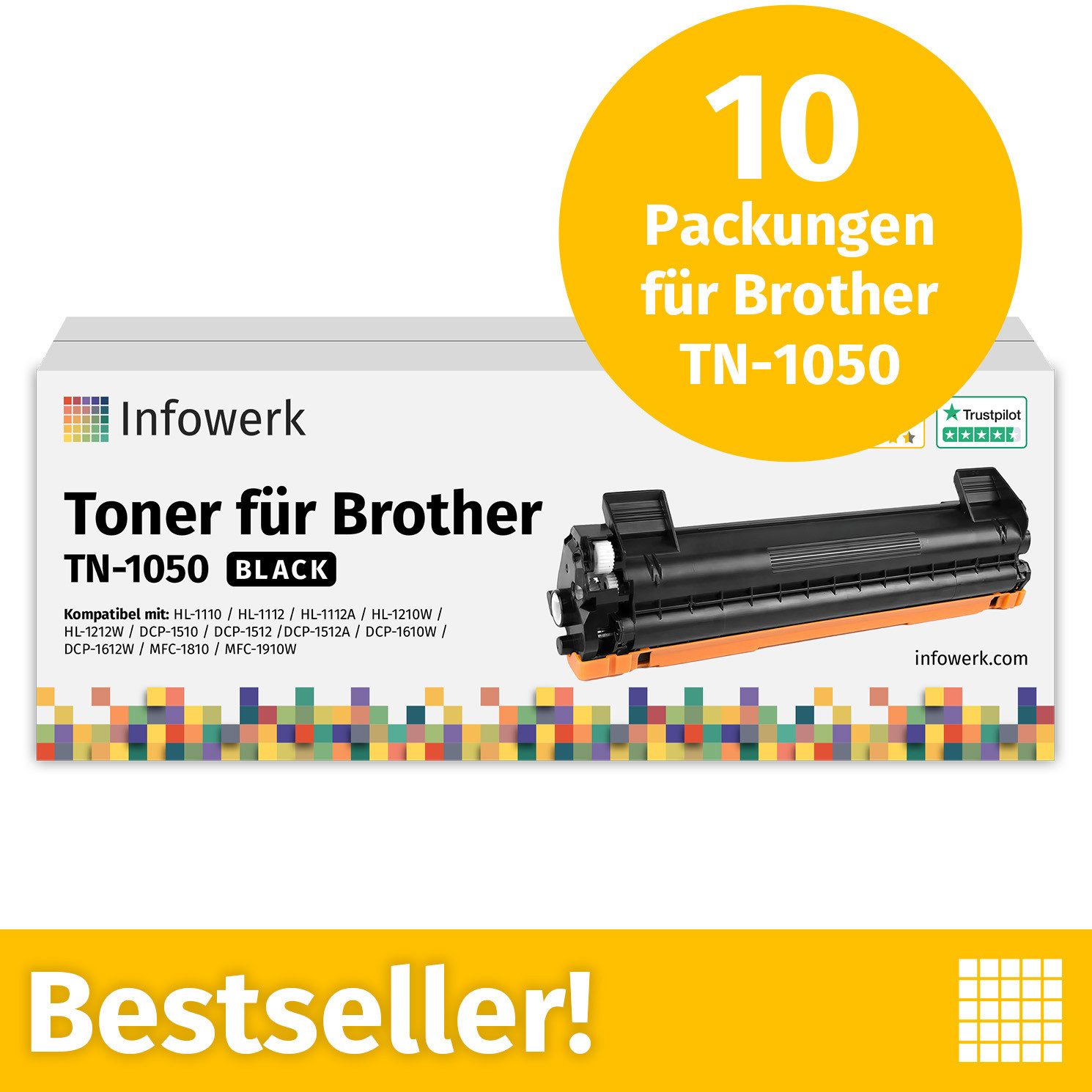 Infowerk Tonerpatrone, (Packung, 10-St)