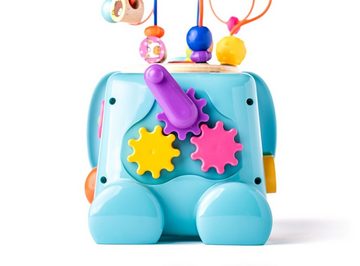 Woodyland Lernspielzeug 700025 Activity Center Elephant - Activityspielzeug, Elefanten-Design