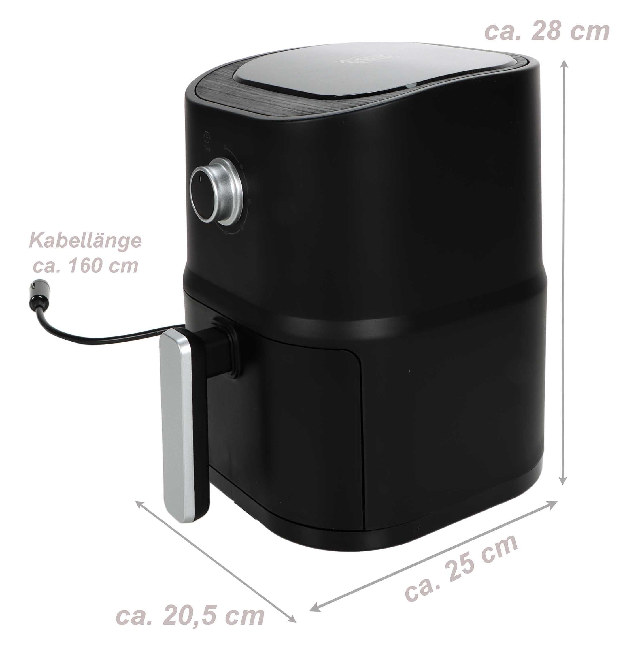All Ride Heißluftfritteuse LKW Airfryer Heißluftfritteuse 24V, 250 W, zum Frittieren, Backen, Braten, 60 Min.-Timer, antihaftbeschichtet – Bild 2 von 5