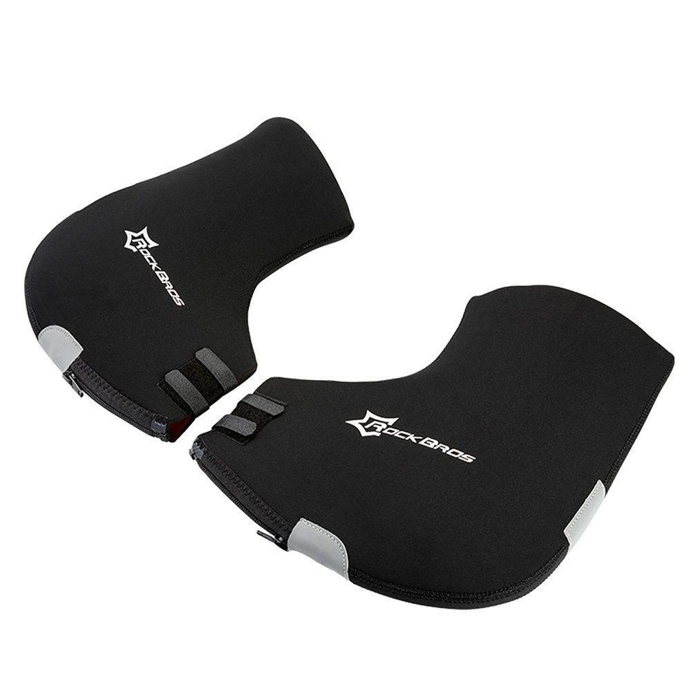 ROCKBROS Handschutz Lenkerstulpen Winterstulpen Handwärmer (Spar-Set, 2-tlg), winddicht, wasserabweisend, reflektierend, Klettverschluss
