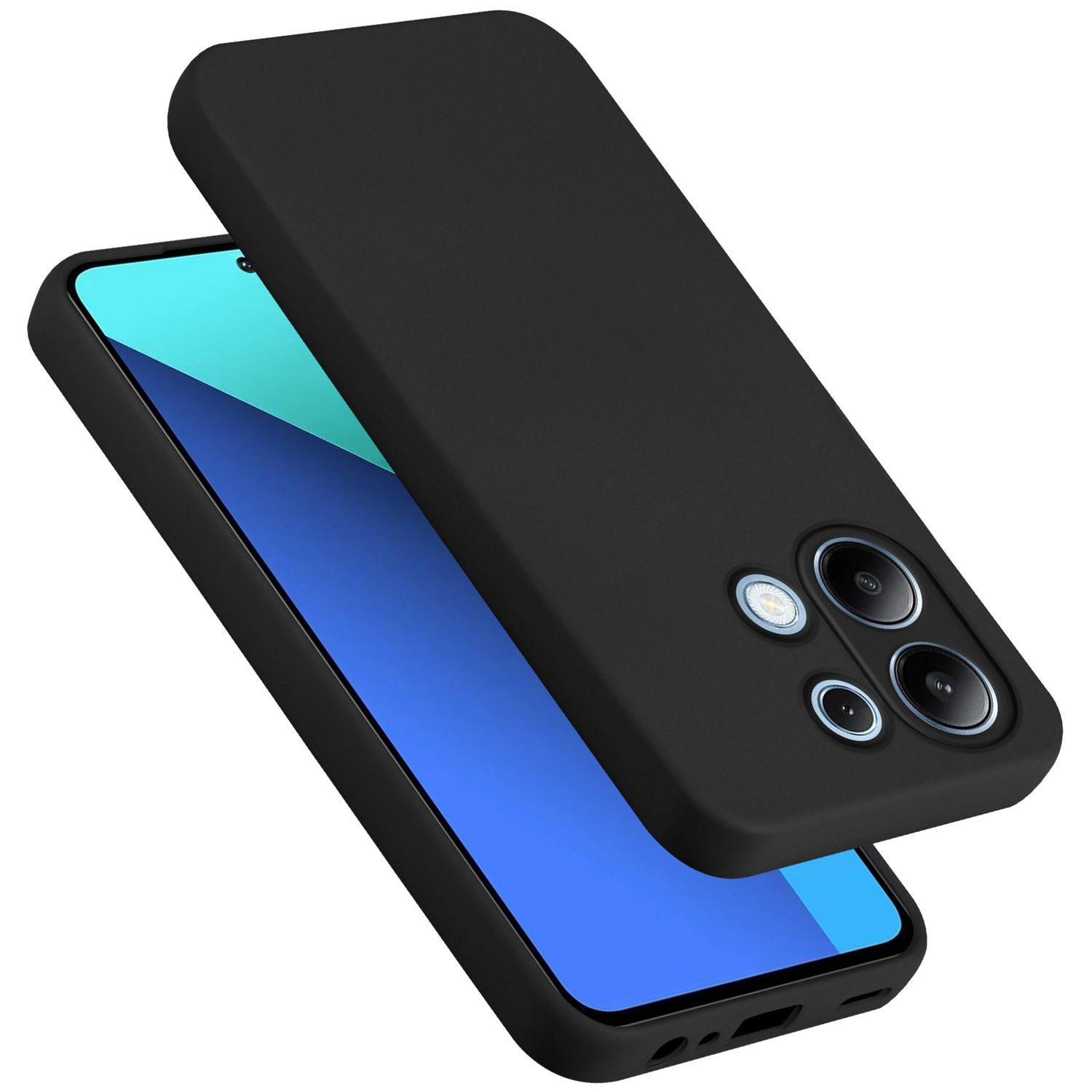 Cadorabo Handyhülle für Redmi Note 13 Hülle Redmi Note 13 4G, Flexible Hülle TPU Silikon Schutzhülle Back Cover Case