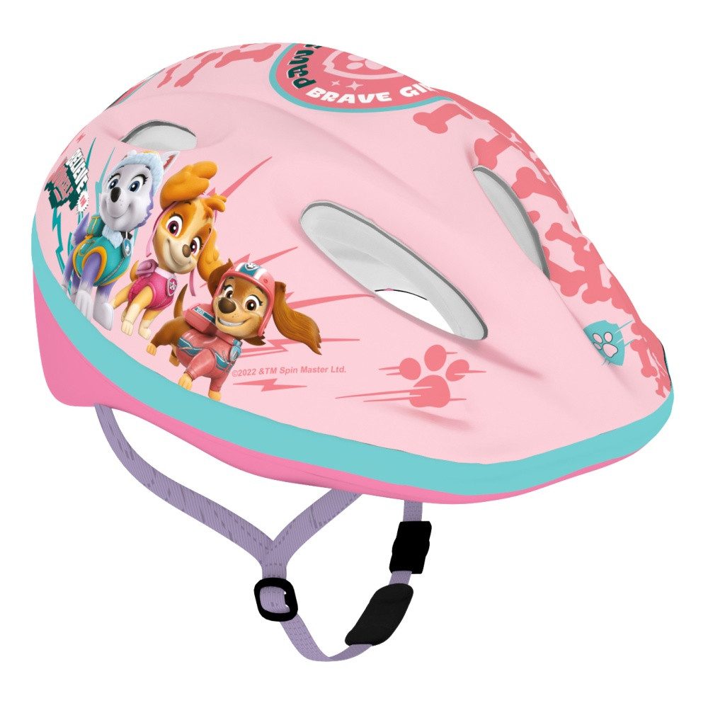 Seven Polska Kinderfahrradhelm "Paw Patrol Girls", pink, M = 52-56cm, Skye, Liberty, ab ca. 6 Jahre