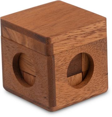 Logoplay Holzspiele Spiel, Soma Würfel Gr. S - 6 cm Kantenlänge - 3D Puzzle - Knobelspiel im Holzkasten Holzspielzeug