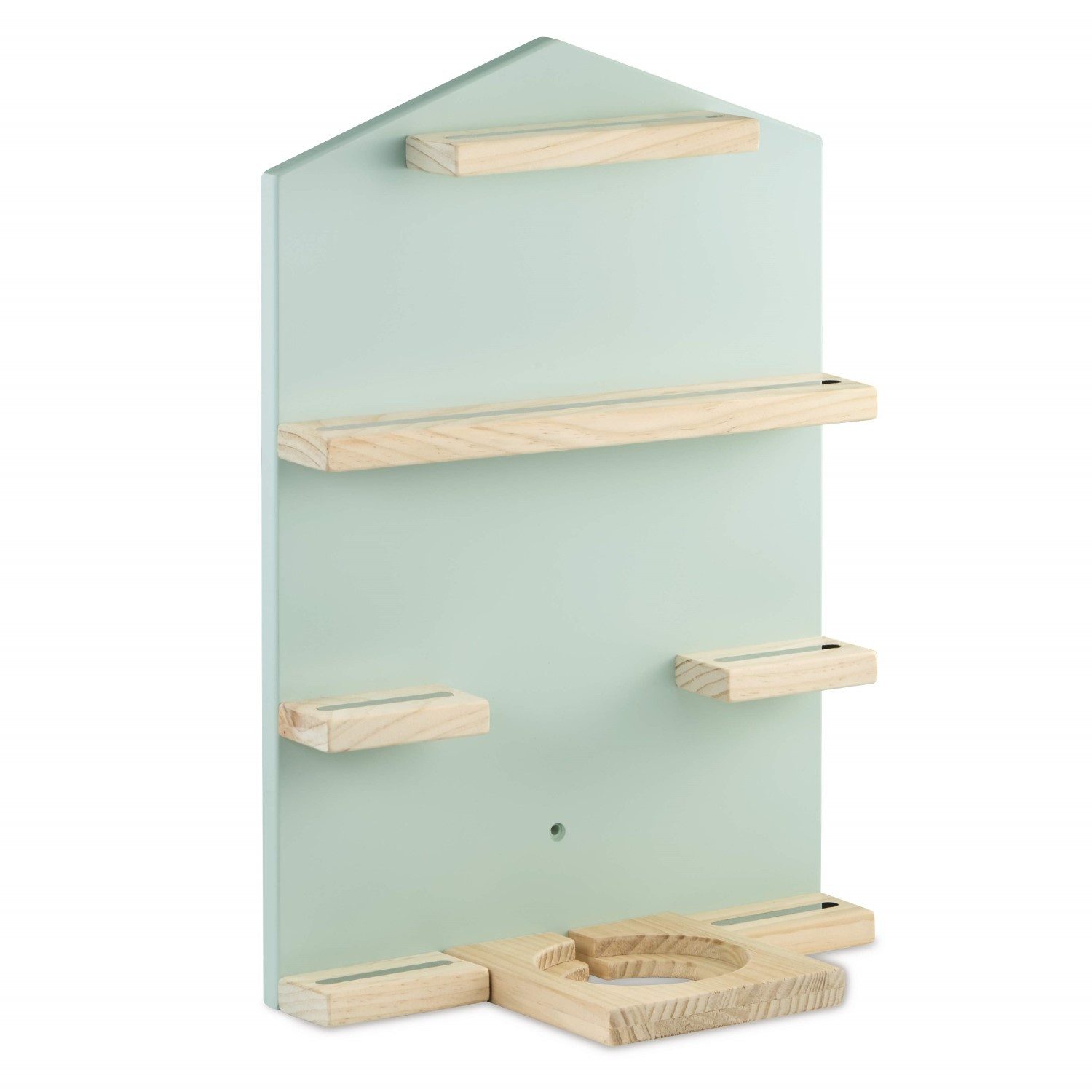 Hama Wandregal Holz-Regal Haus Wand-Regal Hänge-Regal Mint, passend für Ton günstig online kaufen