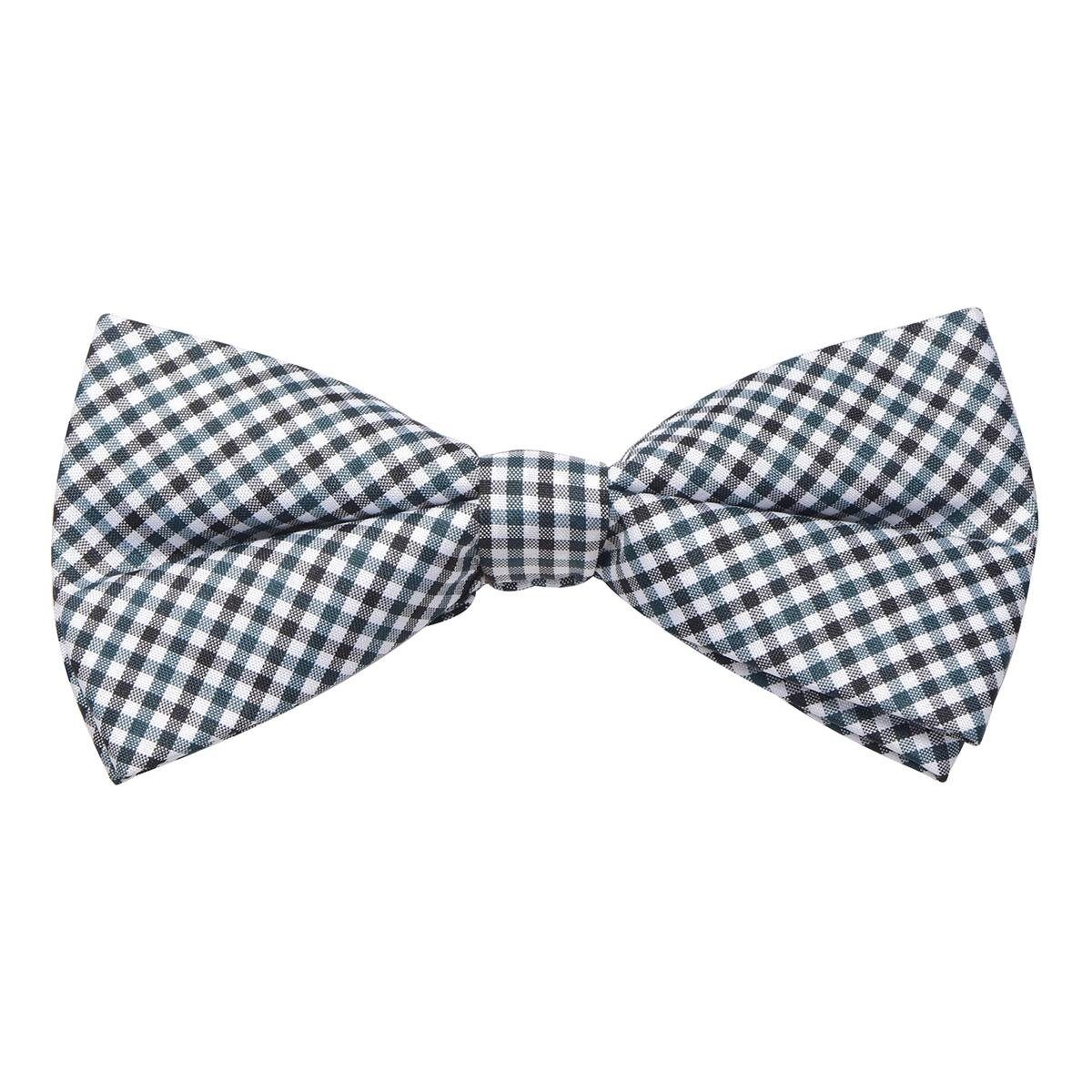 DonDon Fliege edle Schleife mit Karos vorgebunden (Packung, 1-St) bereits gebunden, verstellbar, kariert