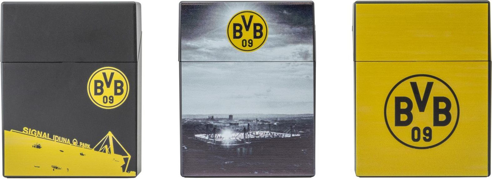 BVB Aufbewahrungsbox Klickbox, Zigarettenbox mit Sprungdeckel 3er Set schwa günstig online kaufen