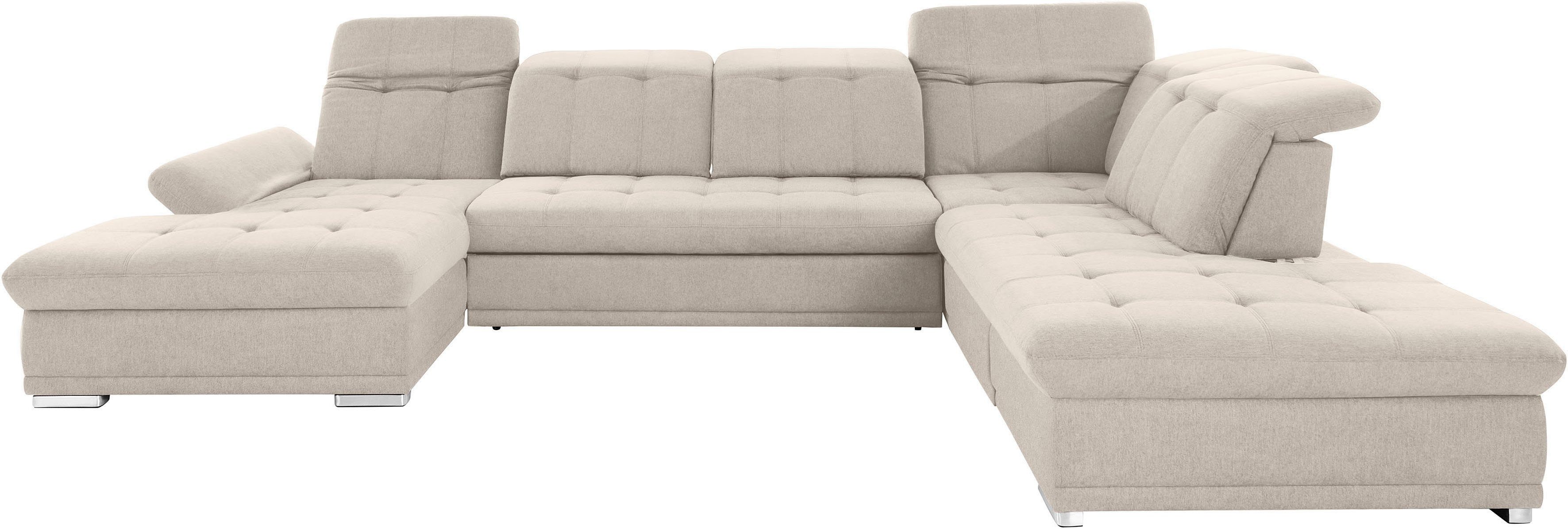 COTTA Wohnlandschaft "Holiday U-Form mit Sitztiefen-, Armteil- und Kopfteil günstig online kaufen