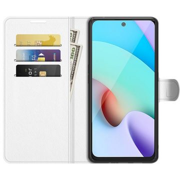 König Design Handyhülle Xiaomi Redmi 10, Schutzhülle Schutztasche Case Cover Etuis Wallet Klapptasche Bookstyle