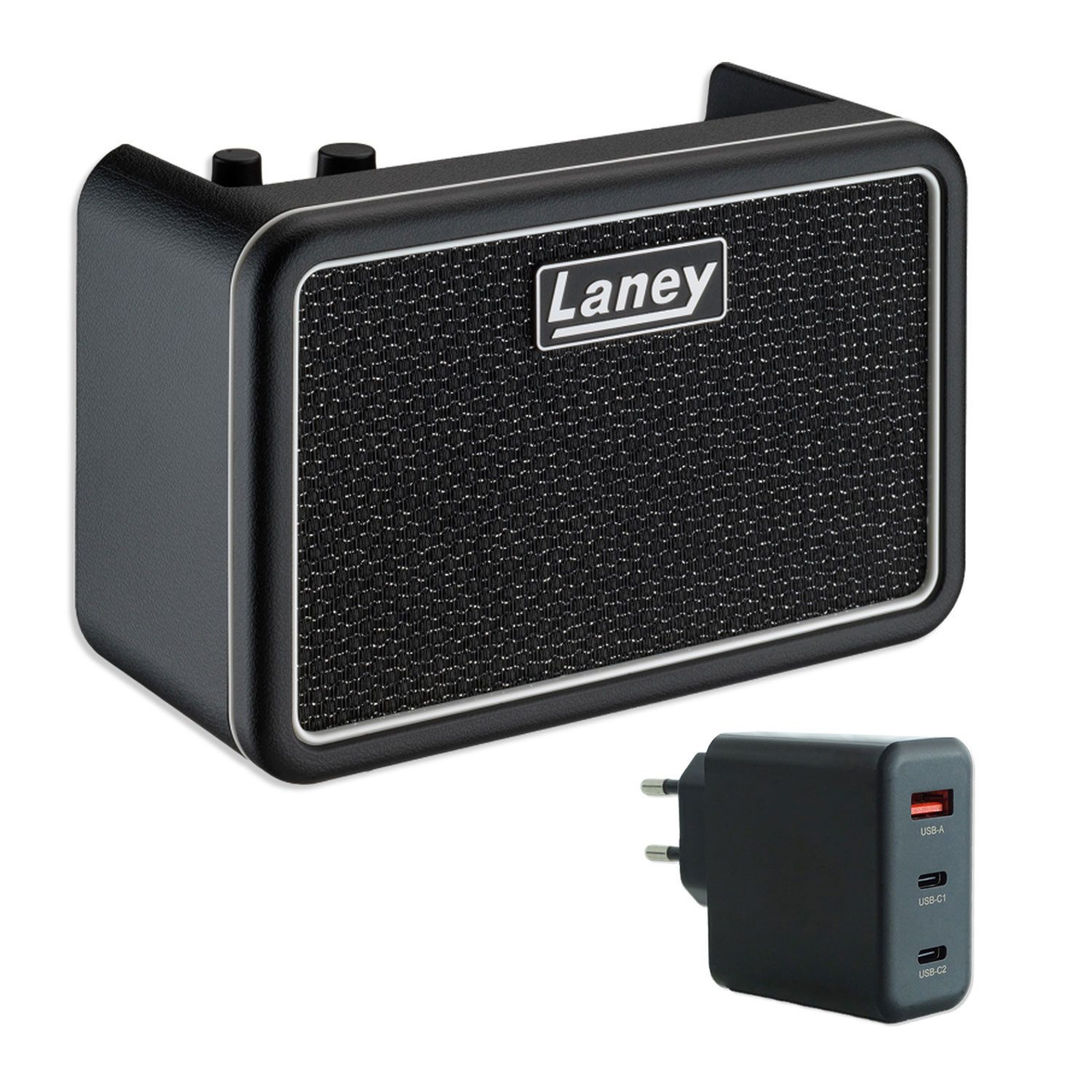 Laney Laney Verstärker Prism Mini Gitarrenverstärker Schwarz mit Netzteil Verstärker (Anzahl Kanäle: 1, Vorteils-Set mit Netzteil)