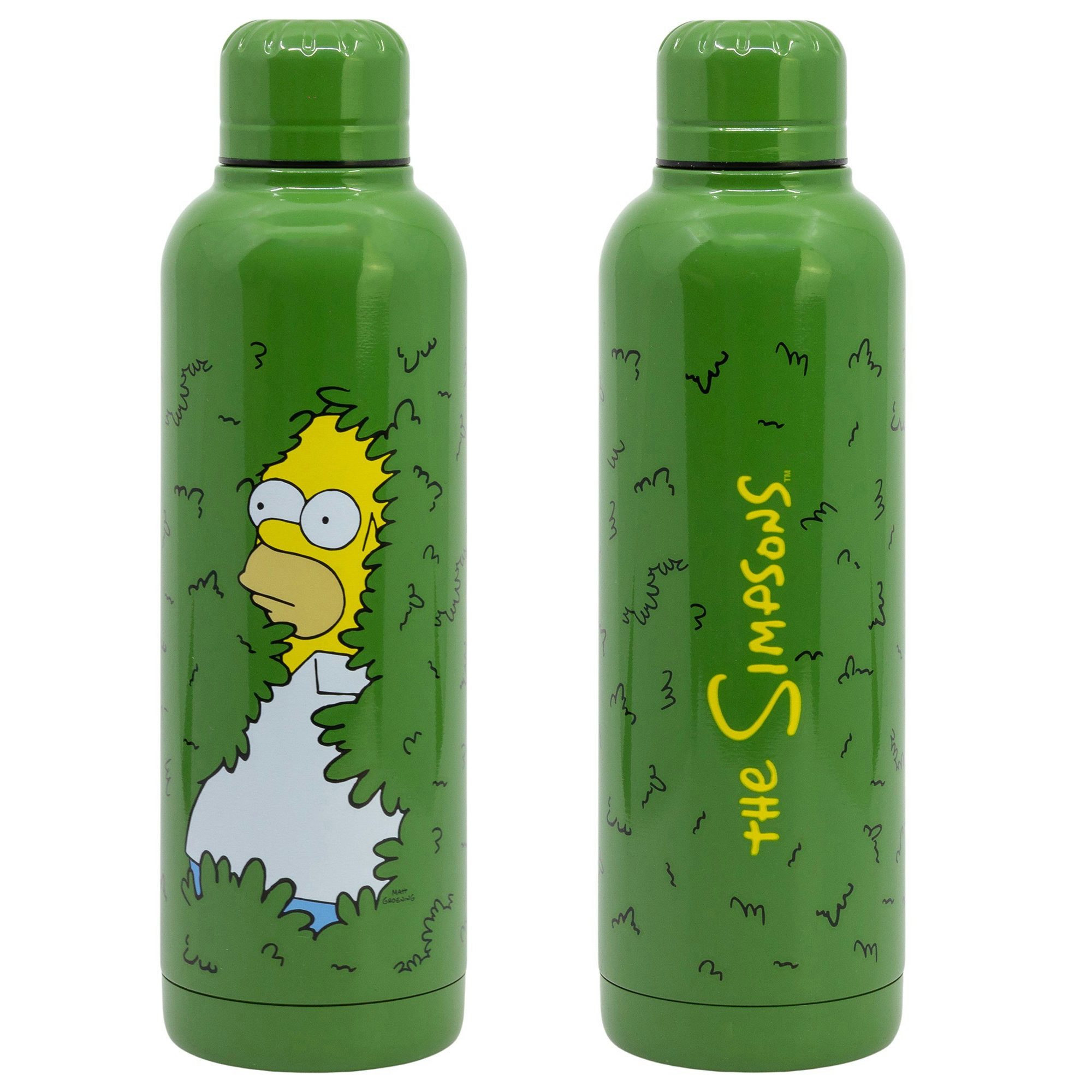 The Simpsons Trinkflasche The Simpsons Homer Edelstahl Thermo Wasserflasche Trinkflasche Flasche