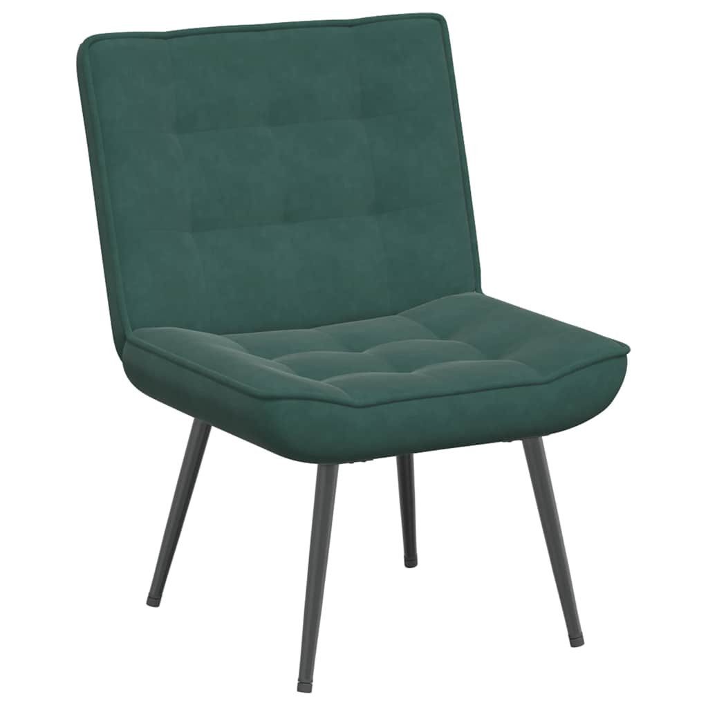 vidaXL Stuhl Relaxsessel Dunkelgrün 64x74x84 cm Samt