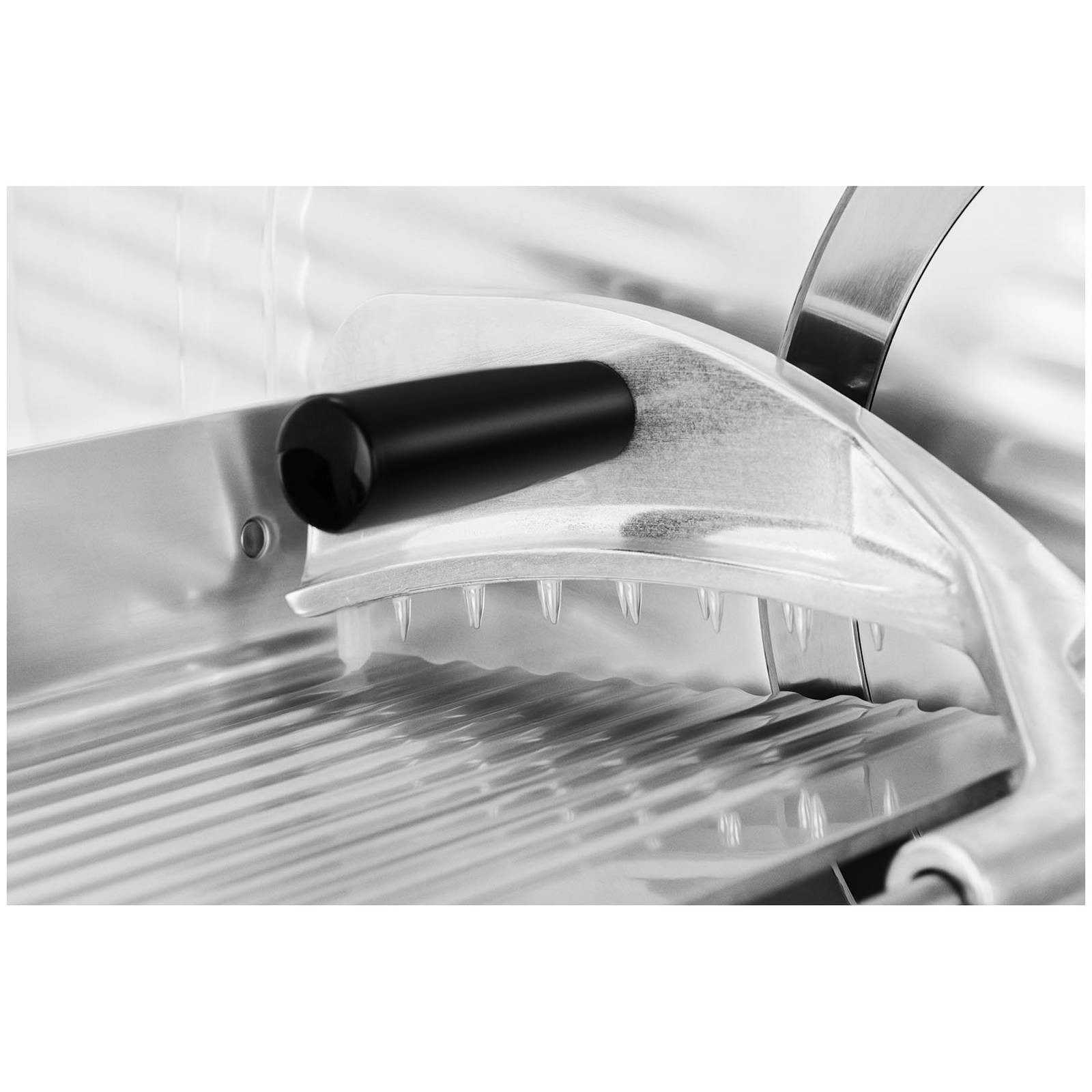 Royal Catering Allesschneider Aufschnittmaschine 0-12mm Schneidemaschine 25 cm Schrägschneider, 180 W