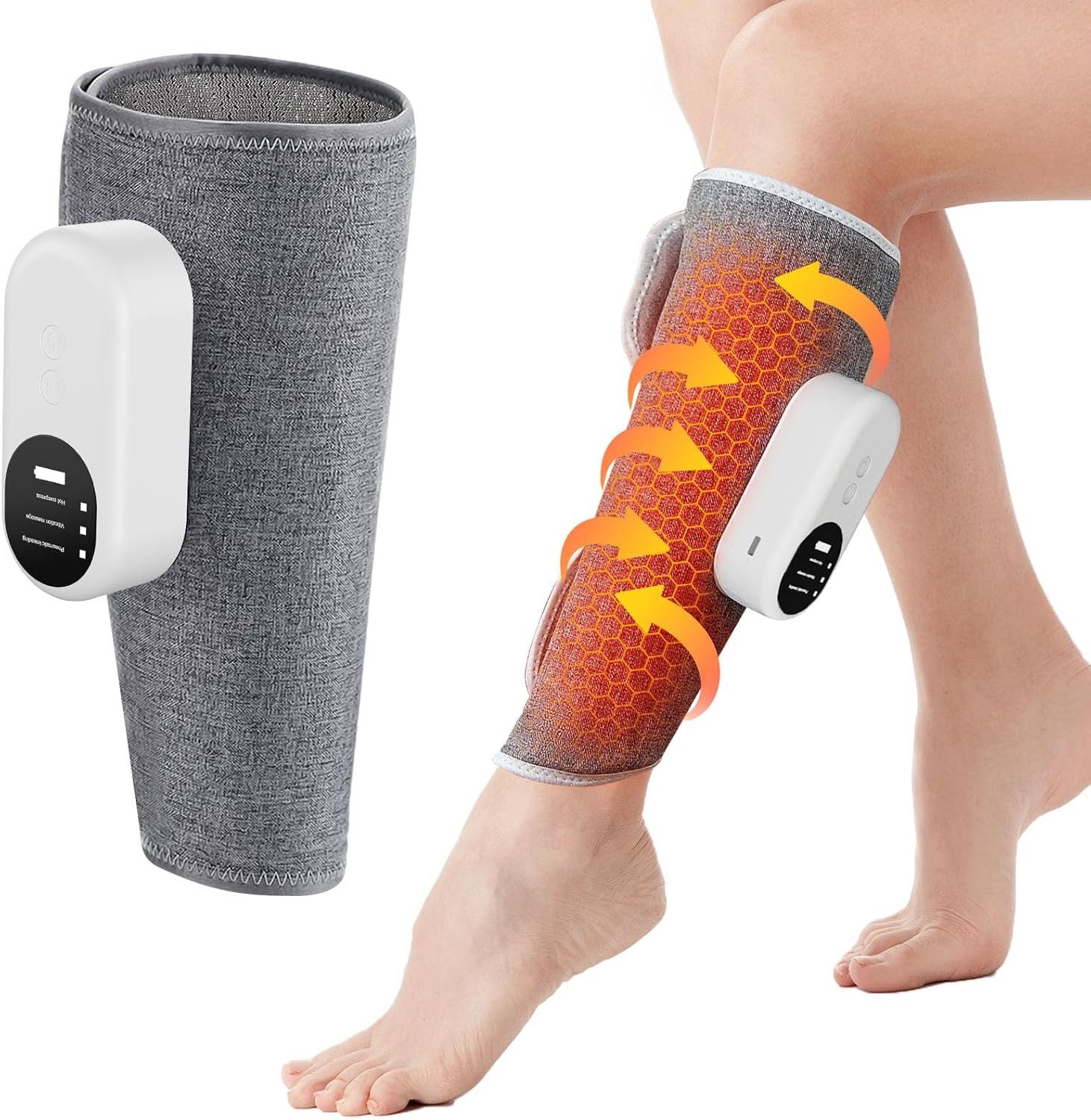Massagegerät Wadenmassagegerät,Luftkompression Massage,Beinmassagegerät mit Heizung